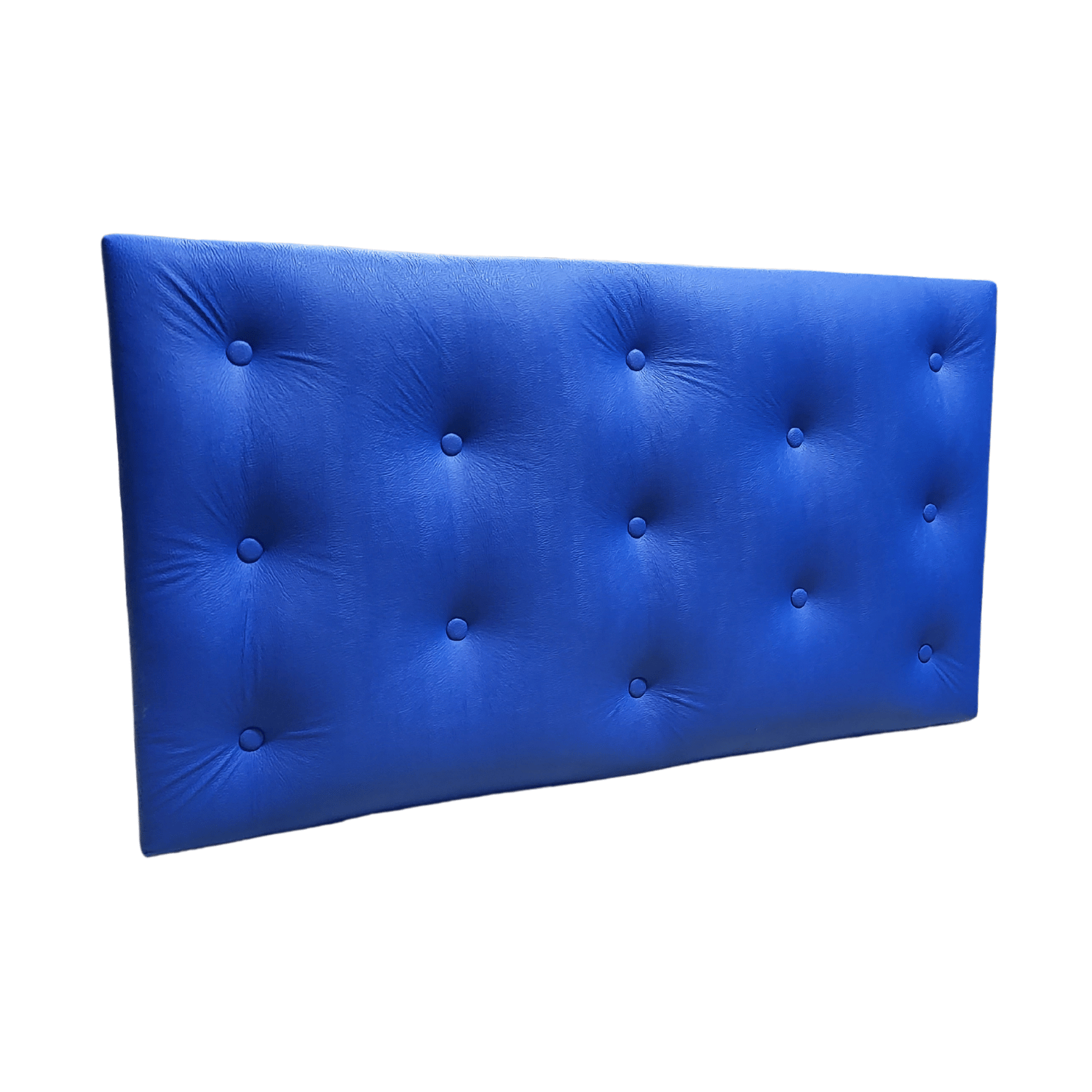 RESPALDO MUEBLES RIMAR 1.5 PLAZAS ECO CUERO AZUL - 3