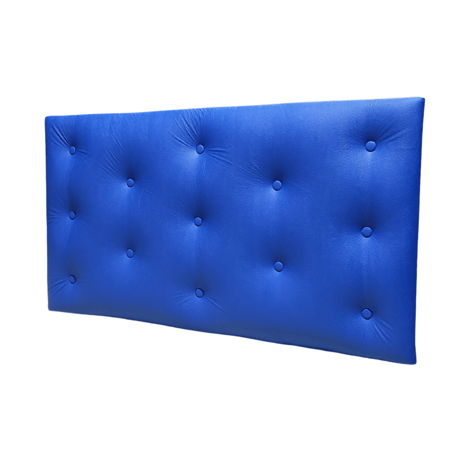 RESPALDO MUEBLES RIMAR 1.5 PLAZAS ECO CUERO AZUL - 4