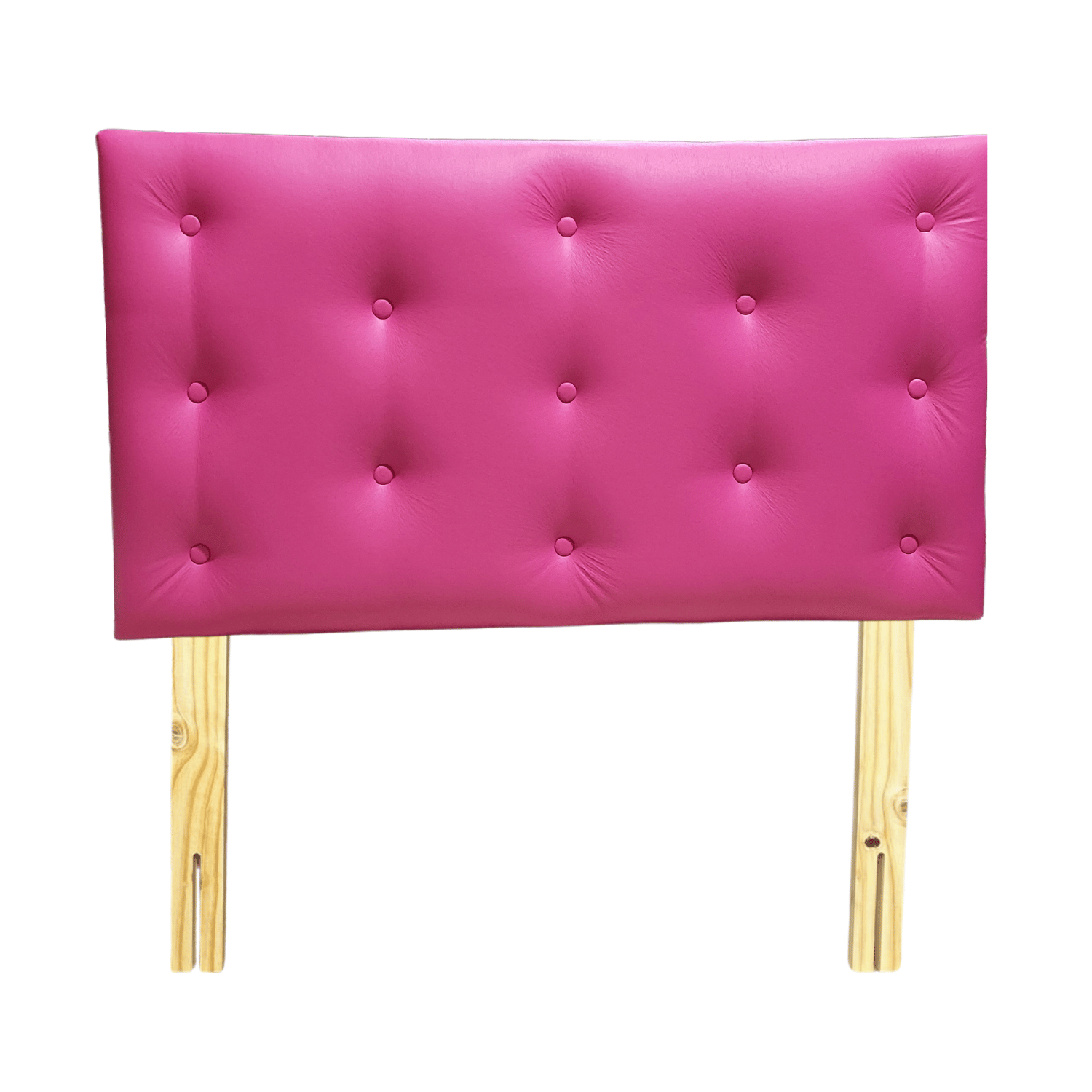 RESPALDO MUEBLES RIMAR 1.5 PLAZAS ECO CUERO FUCSIA - 1