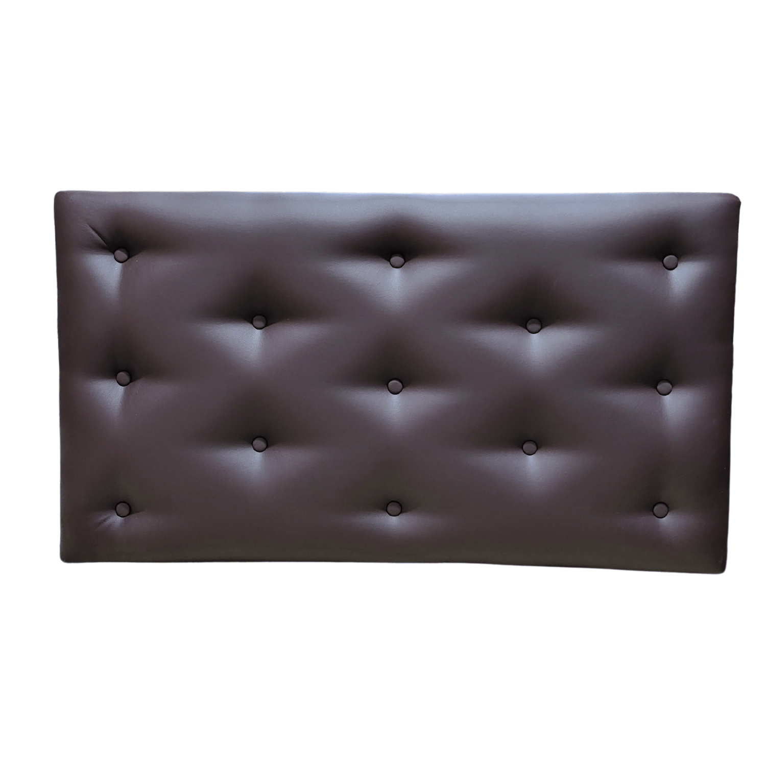 RESPALDO MUEBLES RIMAR 1.5 PLAZAS ECO CUERO CHOCOLATE - 2