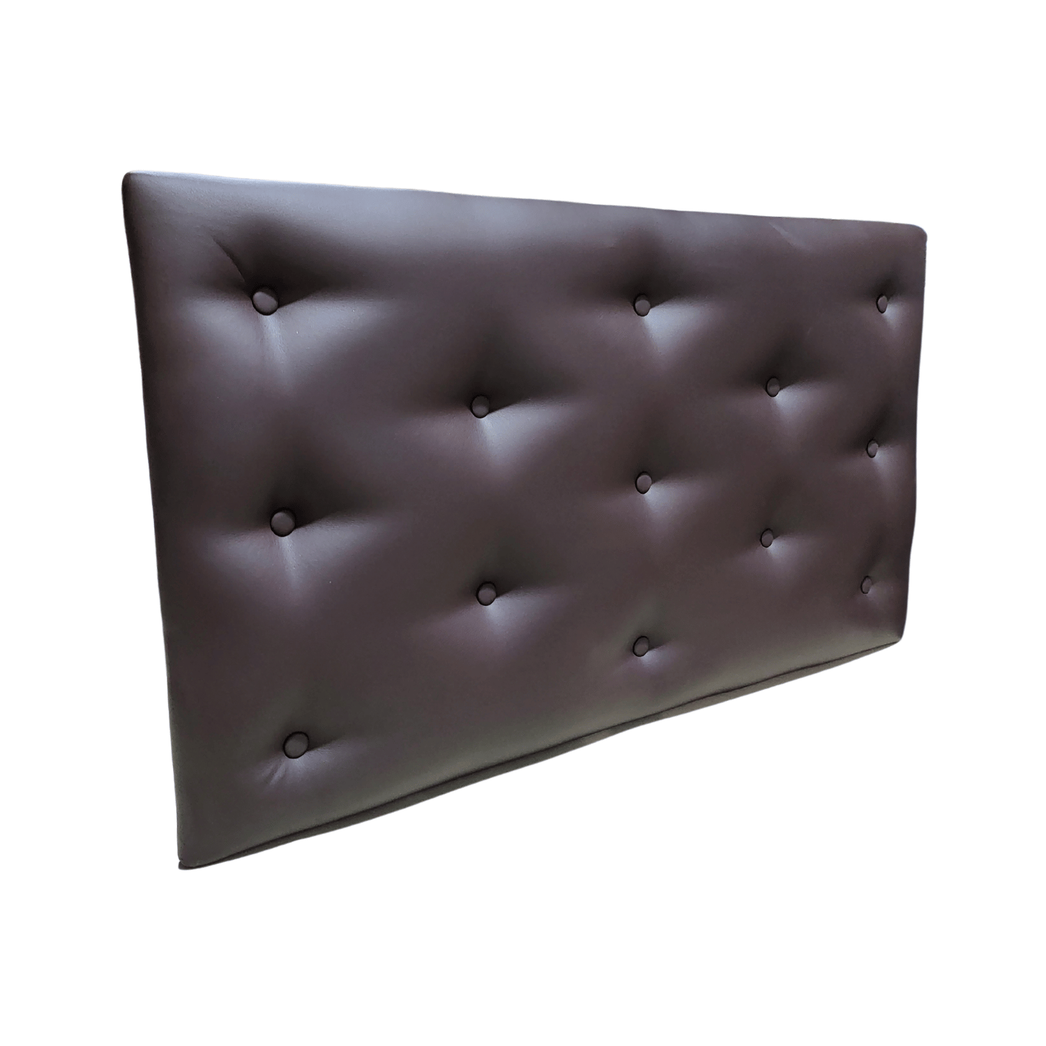 RESPALDO MUEBLES RIMAR 1.5 PLAZAS ECO CUERO CHOCOLATE - 3