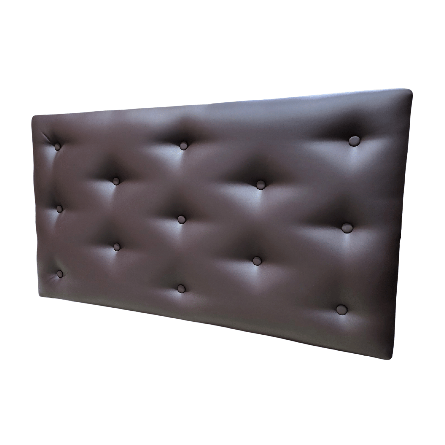 RESPALDO MUEBLES RIMAR 1.5 PLAZAS ECO CUERO CHOCOLATE - 4