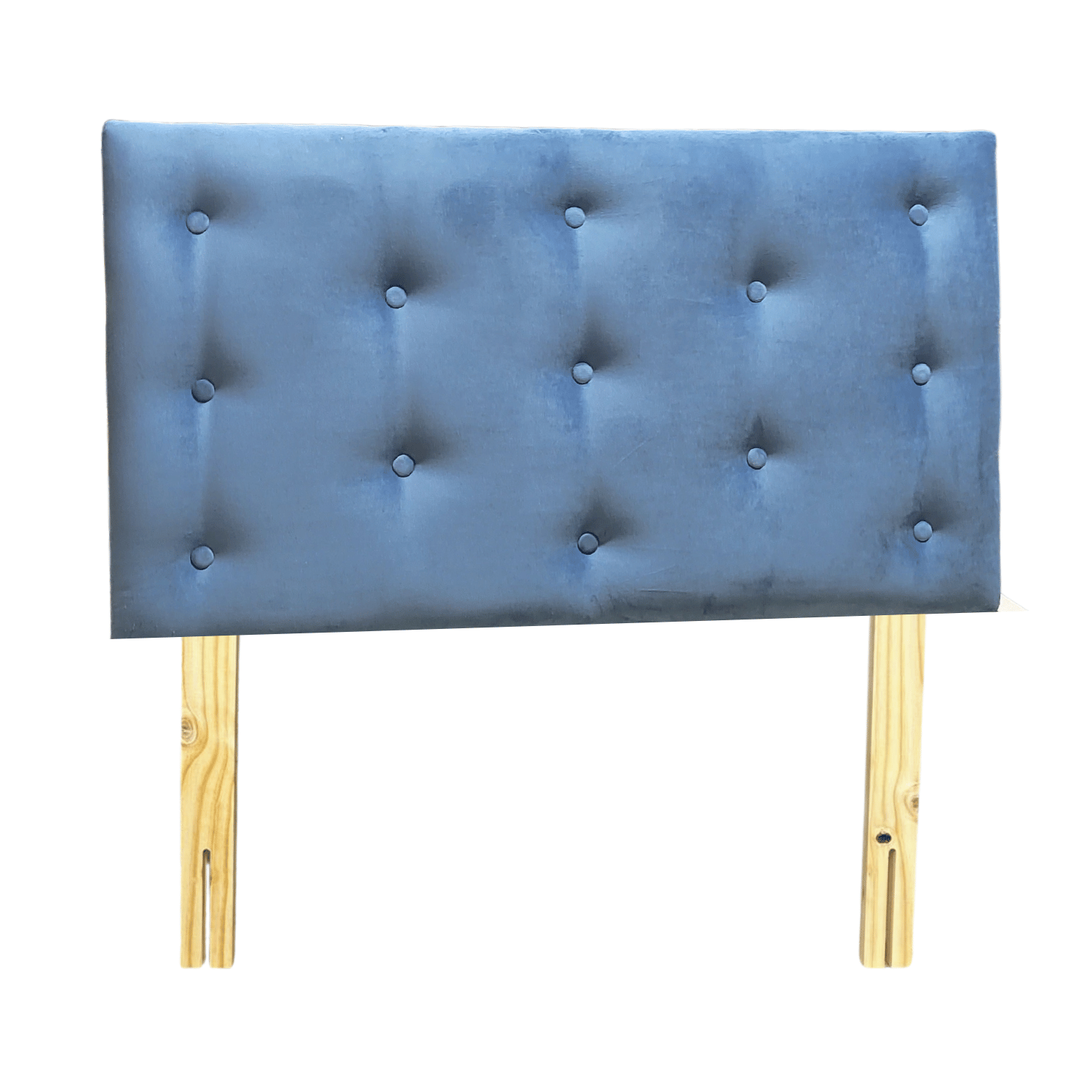 RESPALDO MUEBLES RIMAR 1.5 PLAZAS FELPA PETROLEO - 1