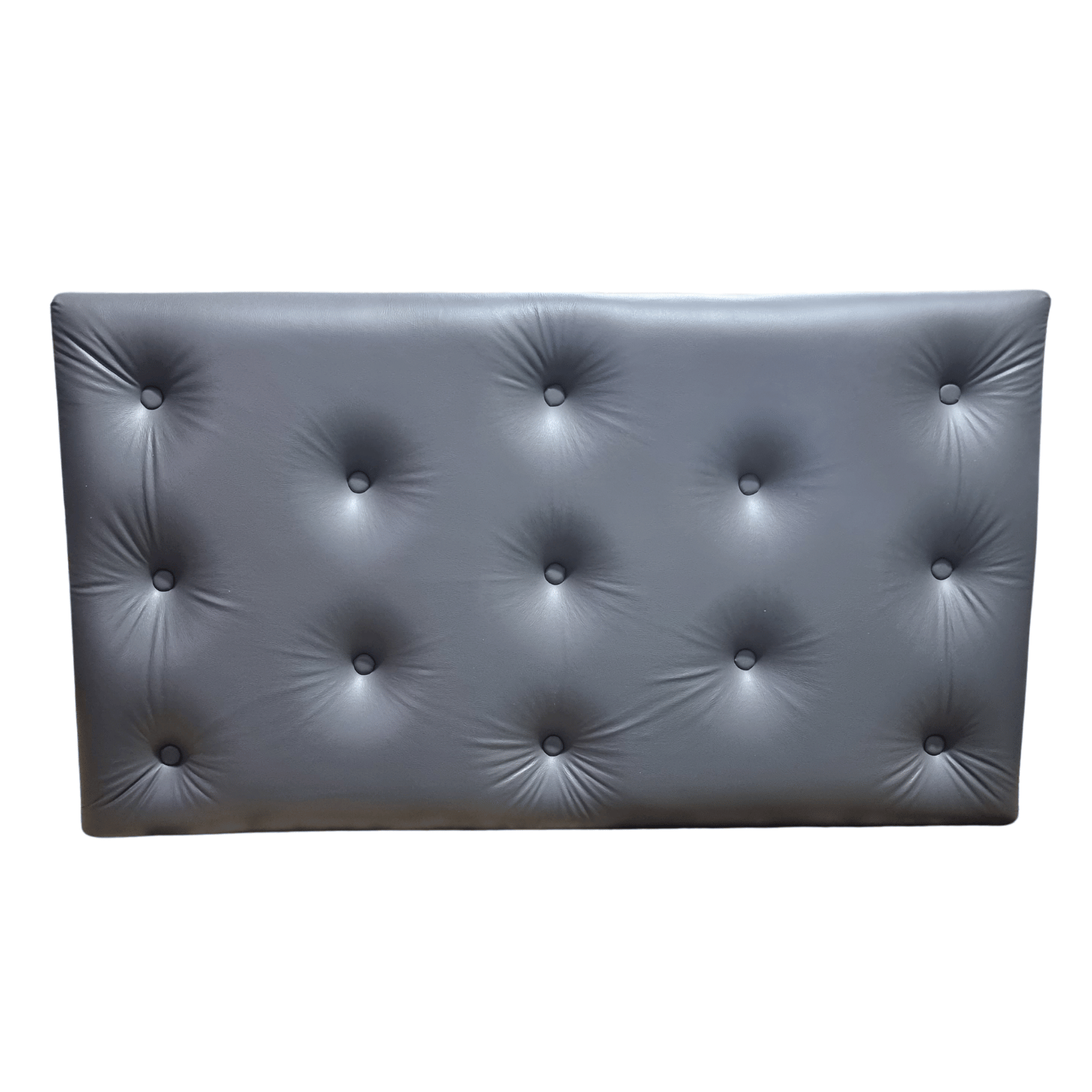 RESPALDO MUEBLES RIMAR 1.5 PLAZAS ECO CUERO GRIS - 2