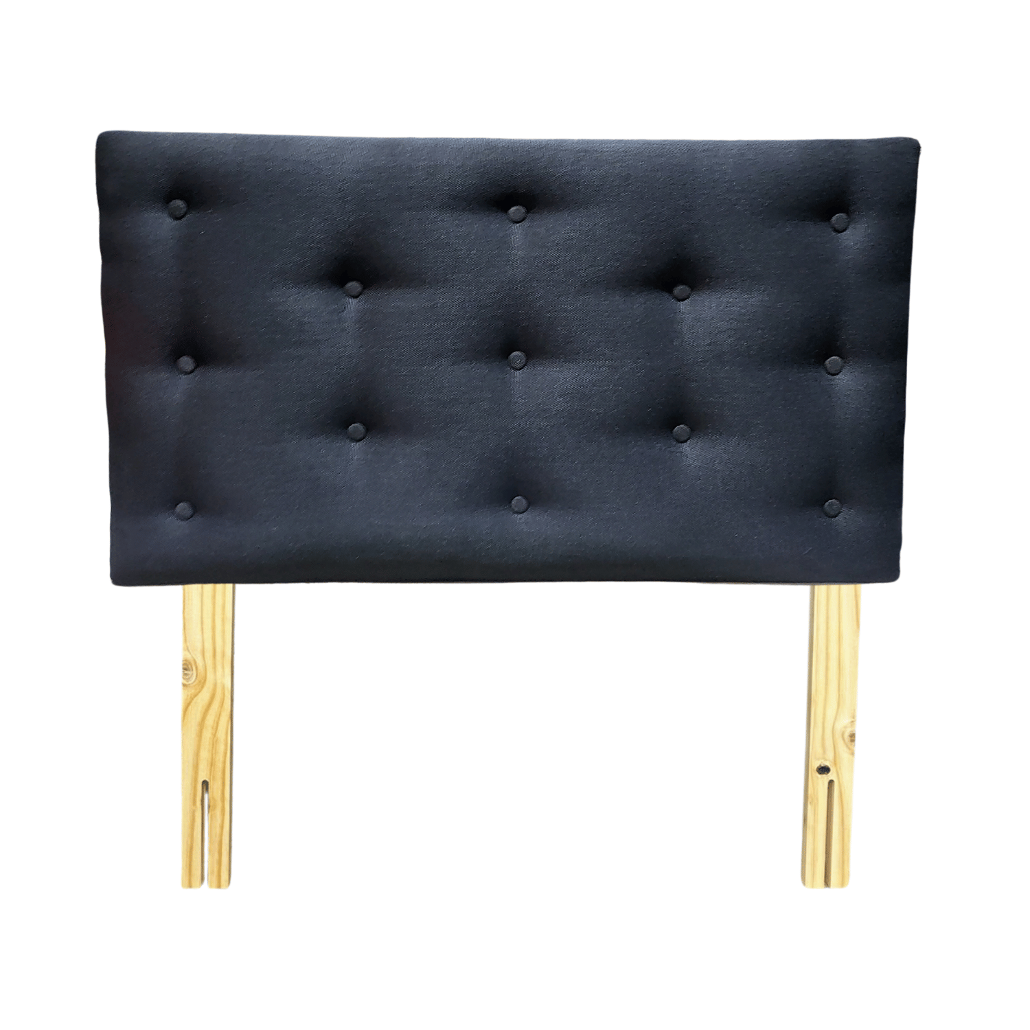 RESPALDO MUEBLES RIMAR 1.5 PLAZAS LINO NEGRO - 1