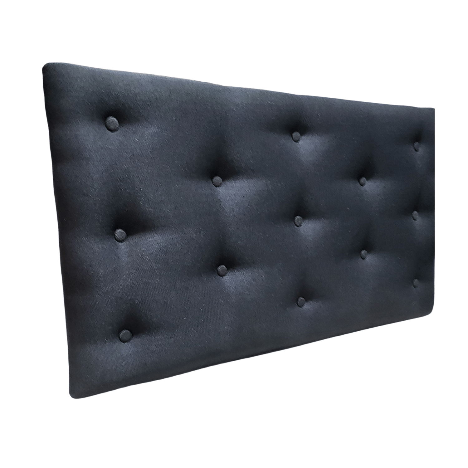 RESPALDO MUEBLES RIMAR 1.5 PLAZAS LINO NEGRO - 3