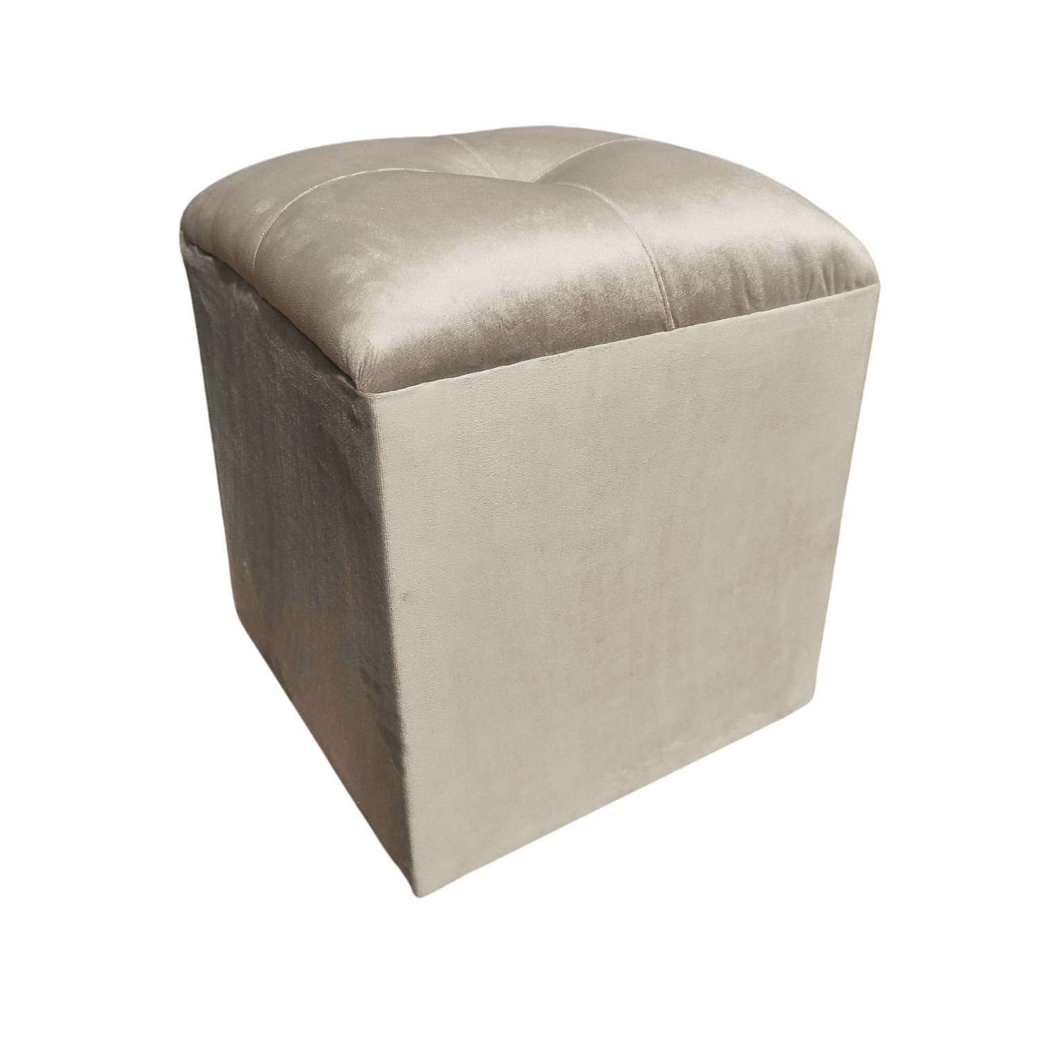 POUF MUEBLES RIMAR BEIGE FELPA 40X40X45 - 2