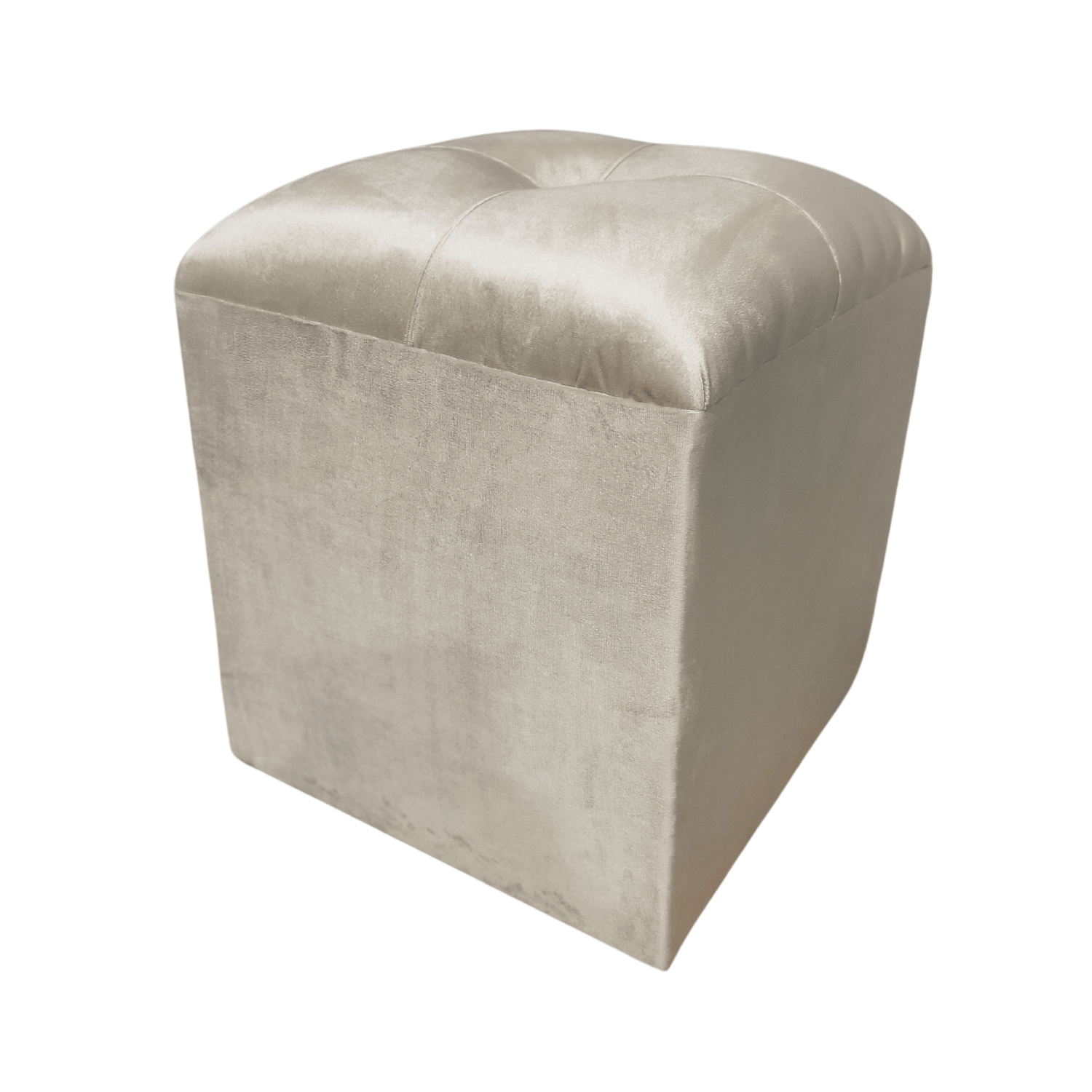 POUF MUEBLES RIMAR BEIGE FELPA 40X40X45 - 3