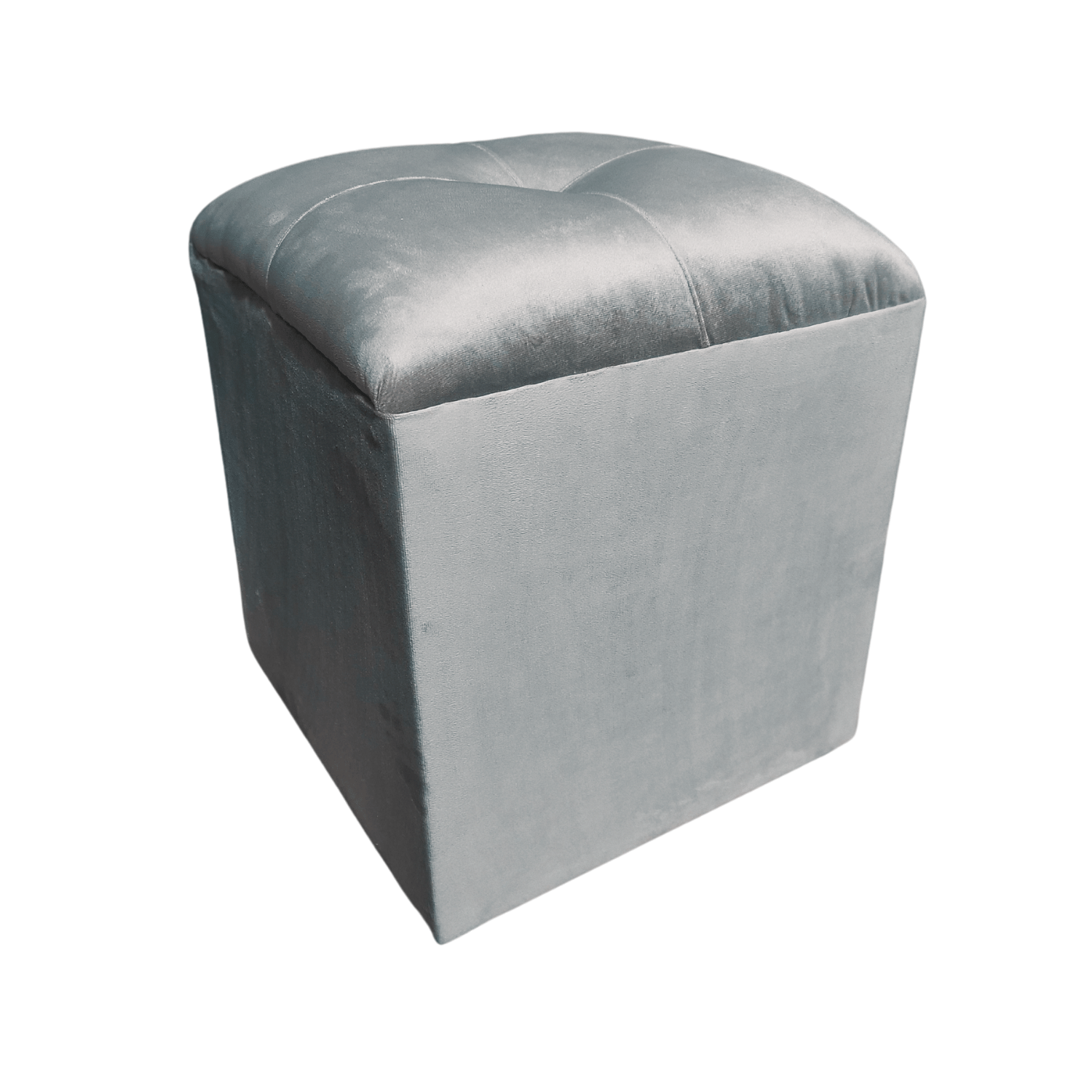 POUF MUEBLES RIMAR GRIS FELPA 40X40X45 - 2