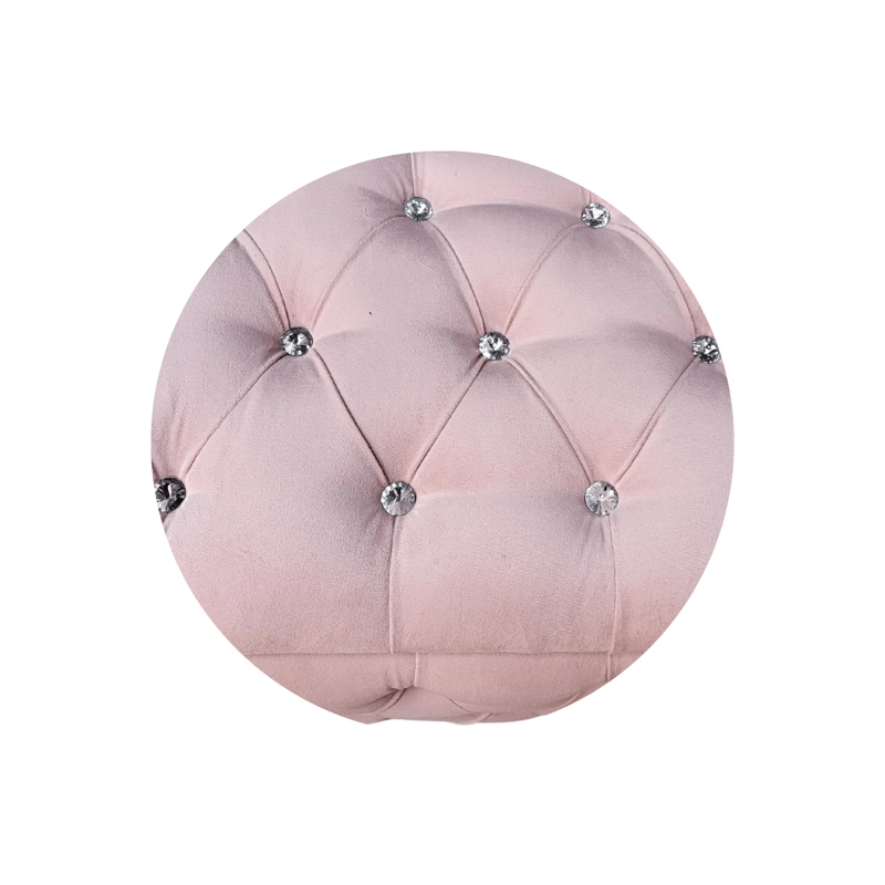 BANQUETA MUEBLES RIMAR ROSA BAUL CAPITONE CON BRAZO PASTEL DIAMANTE 134X40X50X40 - 6