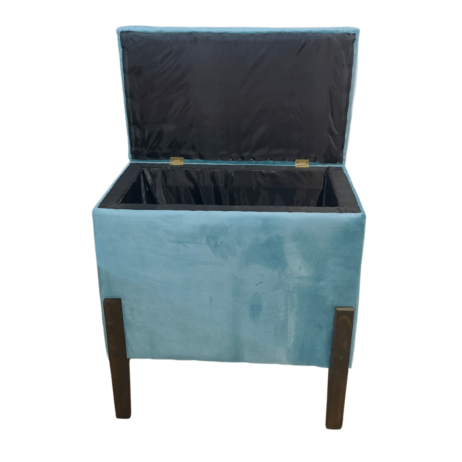 BANQUETA MUEBLES RIMAR TURQUESA BAUL CAPITONE DIAMANTE NORDIC 60X40X55X40 - 4