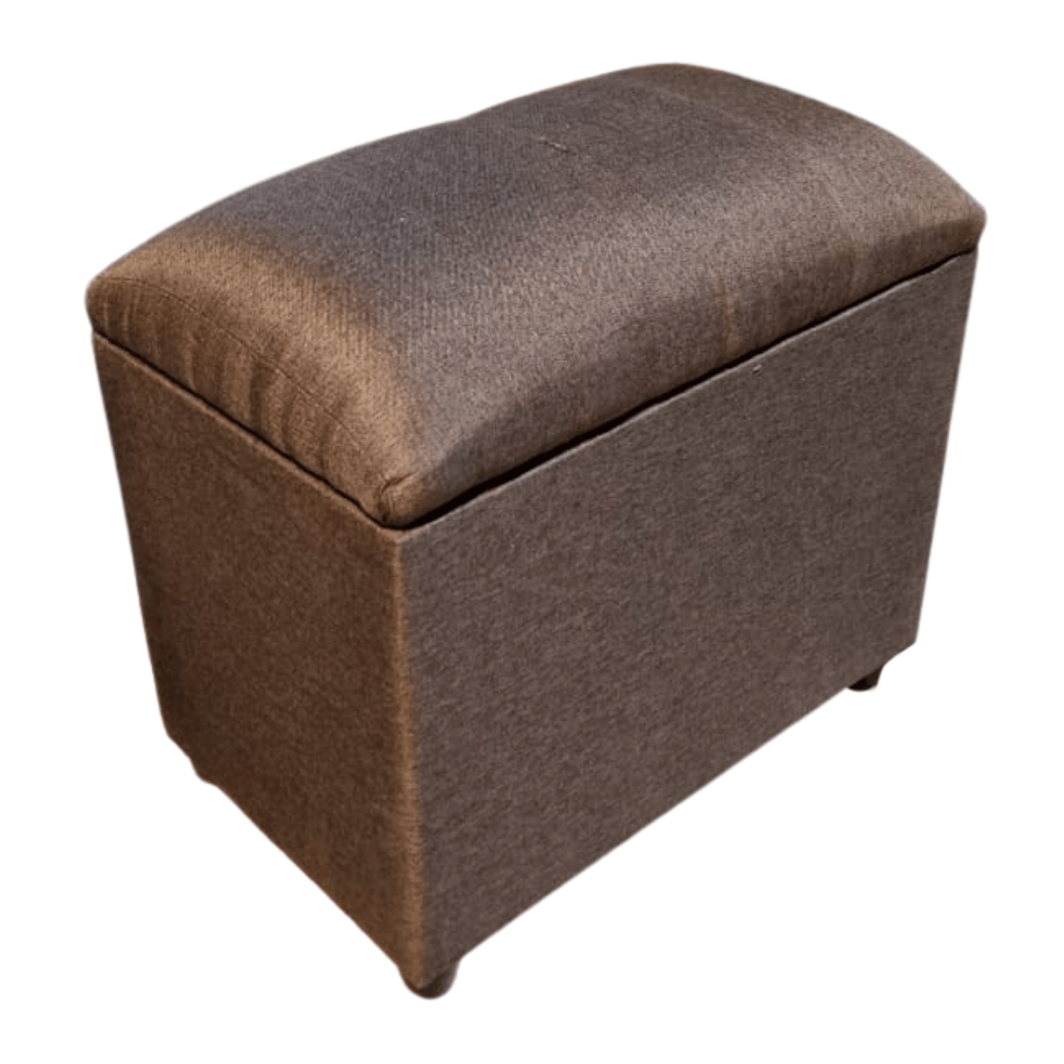 BANQUETA MUEBLES RIMAR CAFÉ BAUL LINEAL LINO 60X40X50X40 - 2