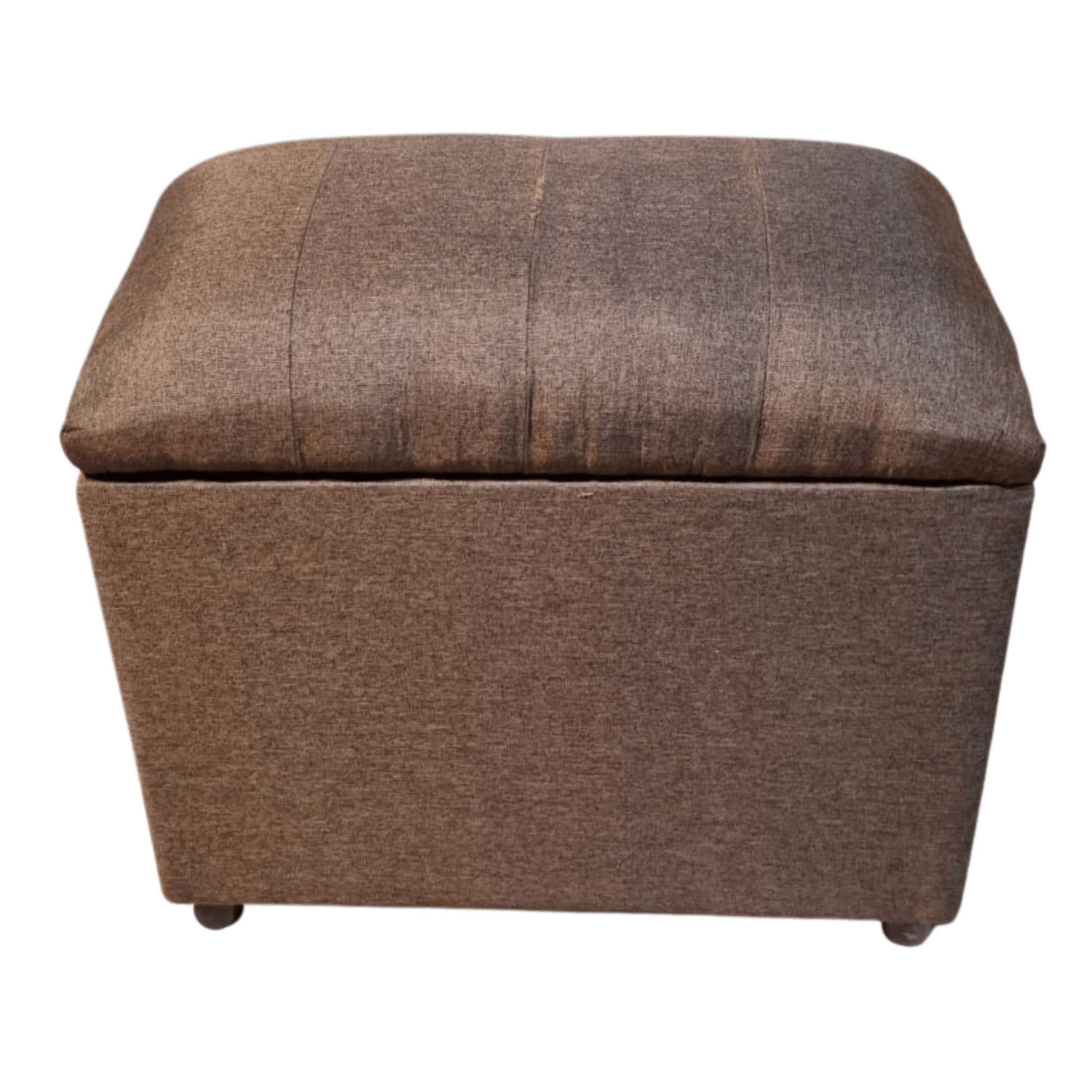 BANQUETA MUEBLES RIMAR CAFÉ BAUL LINEAL LINO 60X40X50X40 - 4