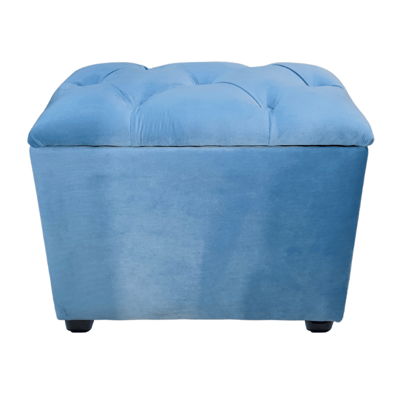 BANQUETA MUEBLES RIMAR CELESTE BAUL CAPITONE FELPA 60X40X50X40 - 1