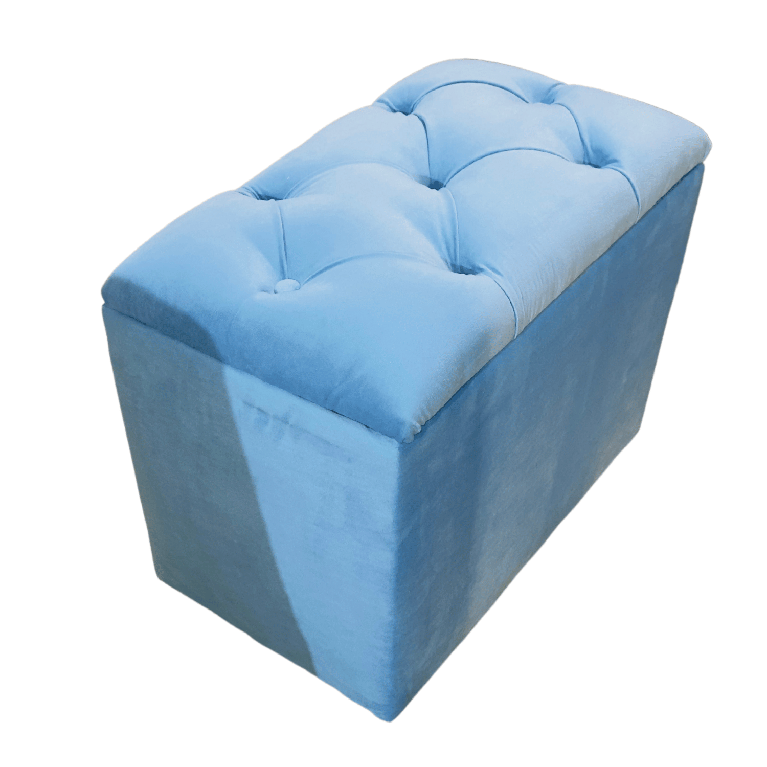 BANQUETA MUEBLES RIMAR CELESTE BAUL CAPITONE FELPA 60X40X50X40 - 2