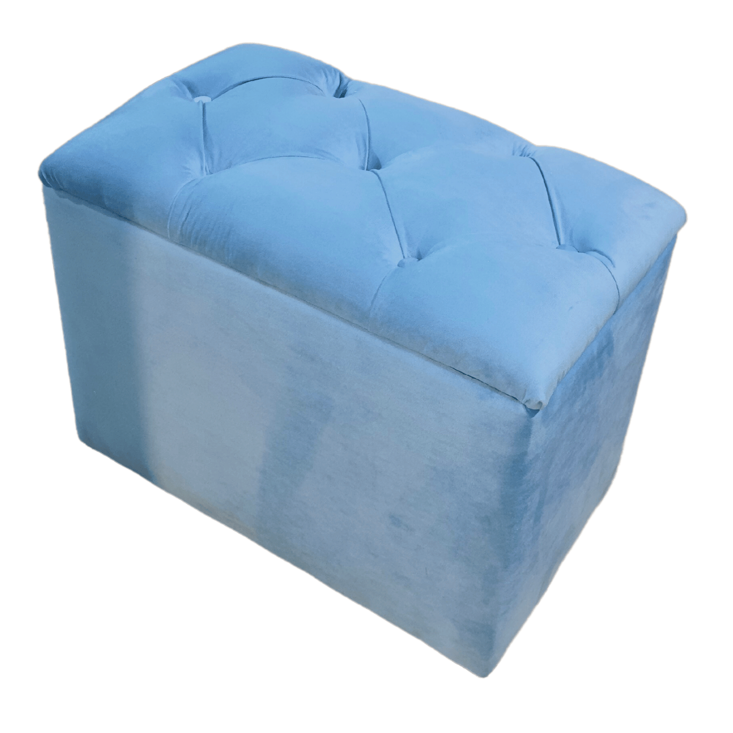 BANQUETA MUEBLES RIMAR CELESTE BAUL CAPITONE FELPA 60X40X50X40 - 3