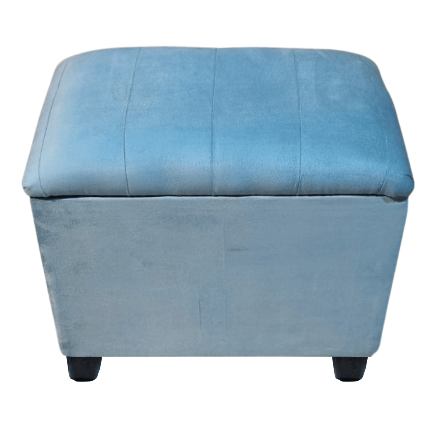BANQUETA MUEBLES RIMAR TURQUESA BAUL LINEAL FELPA 60X40X50 - 4