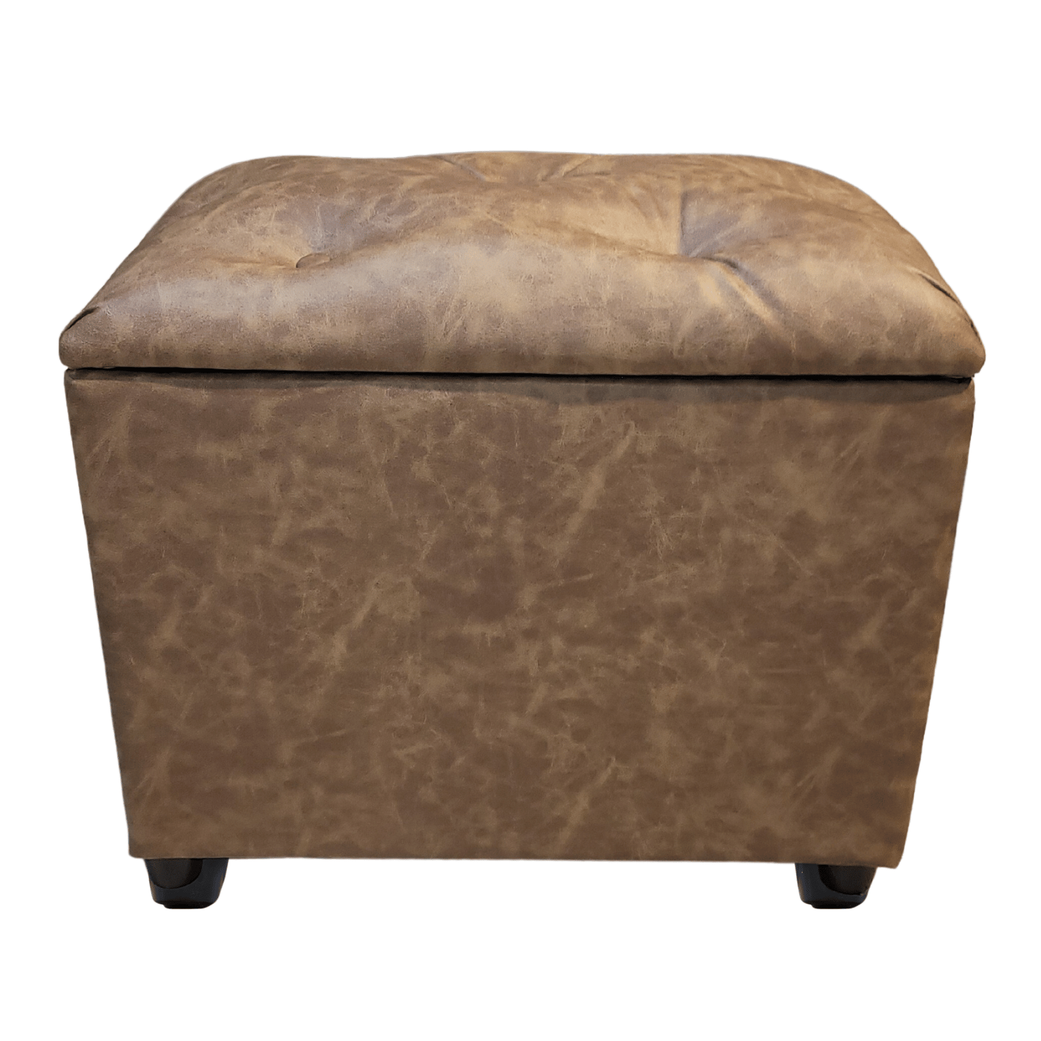 BANQUETA MUEBLES RIMAR CAMEL BAUL TUBULAR MIEL ECO CUERO 60X40X50X40 - 4