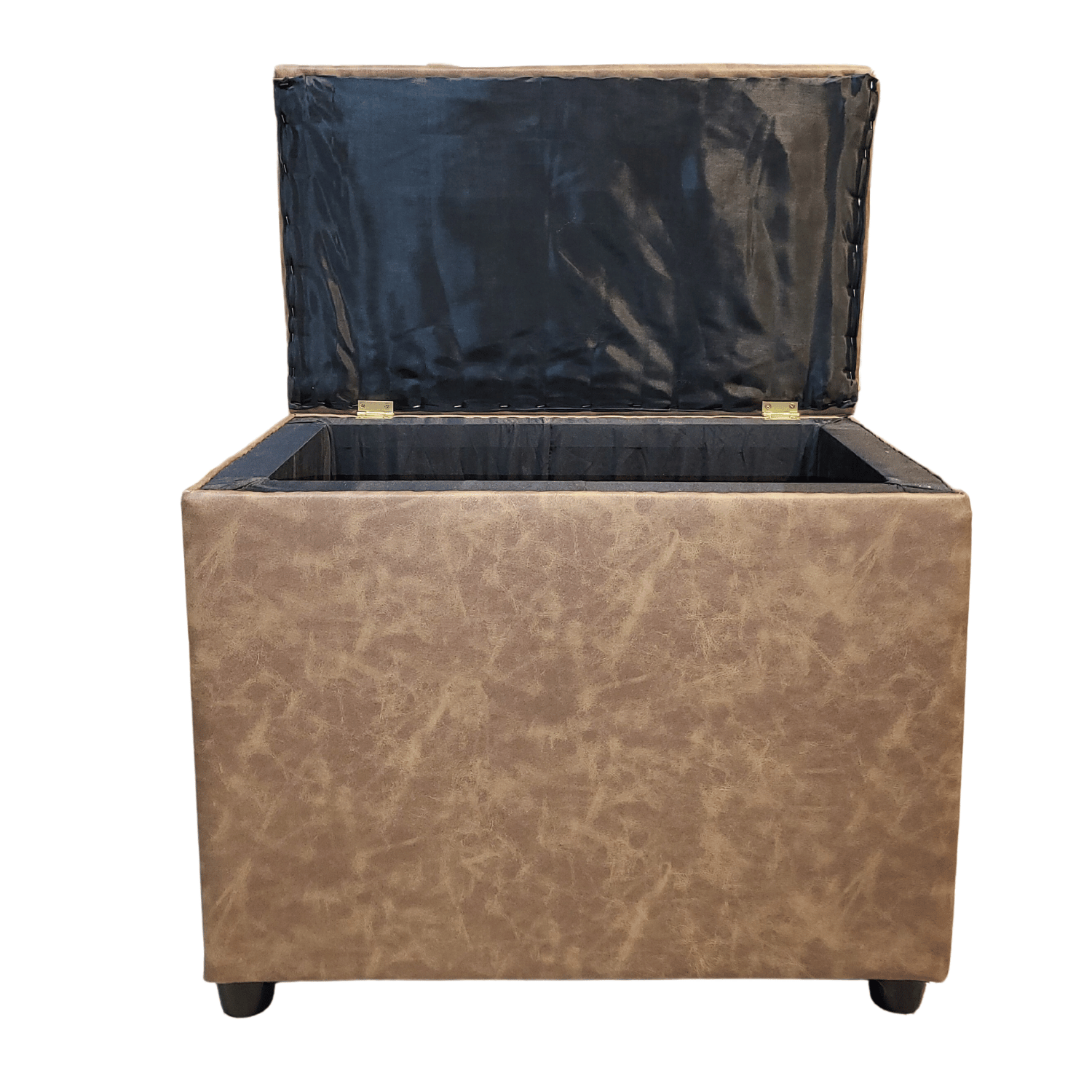 BANQUETA MUEBLES RIMAR CAMEL BAUL TUBULAR MIEL ECO CUERO 60X40X50X40 - 5