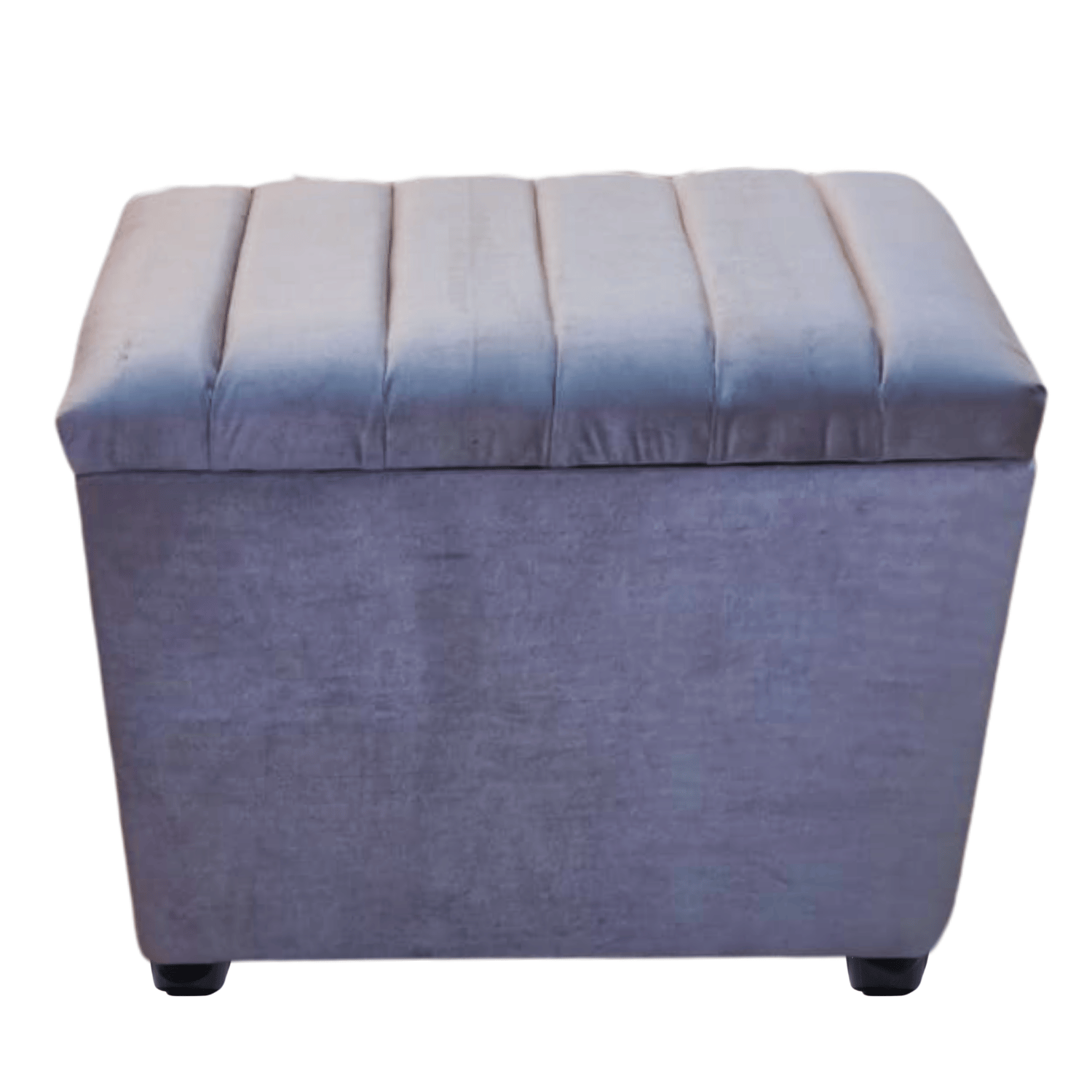 BANQUETA MUEBLES RIMAR GRIS BAUL TUBULAR FELPA 60X40X50X40 - 1