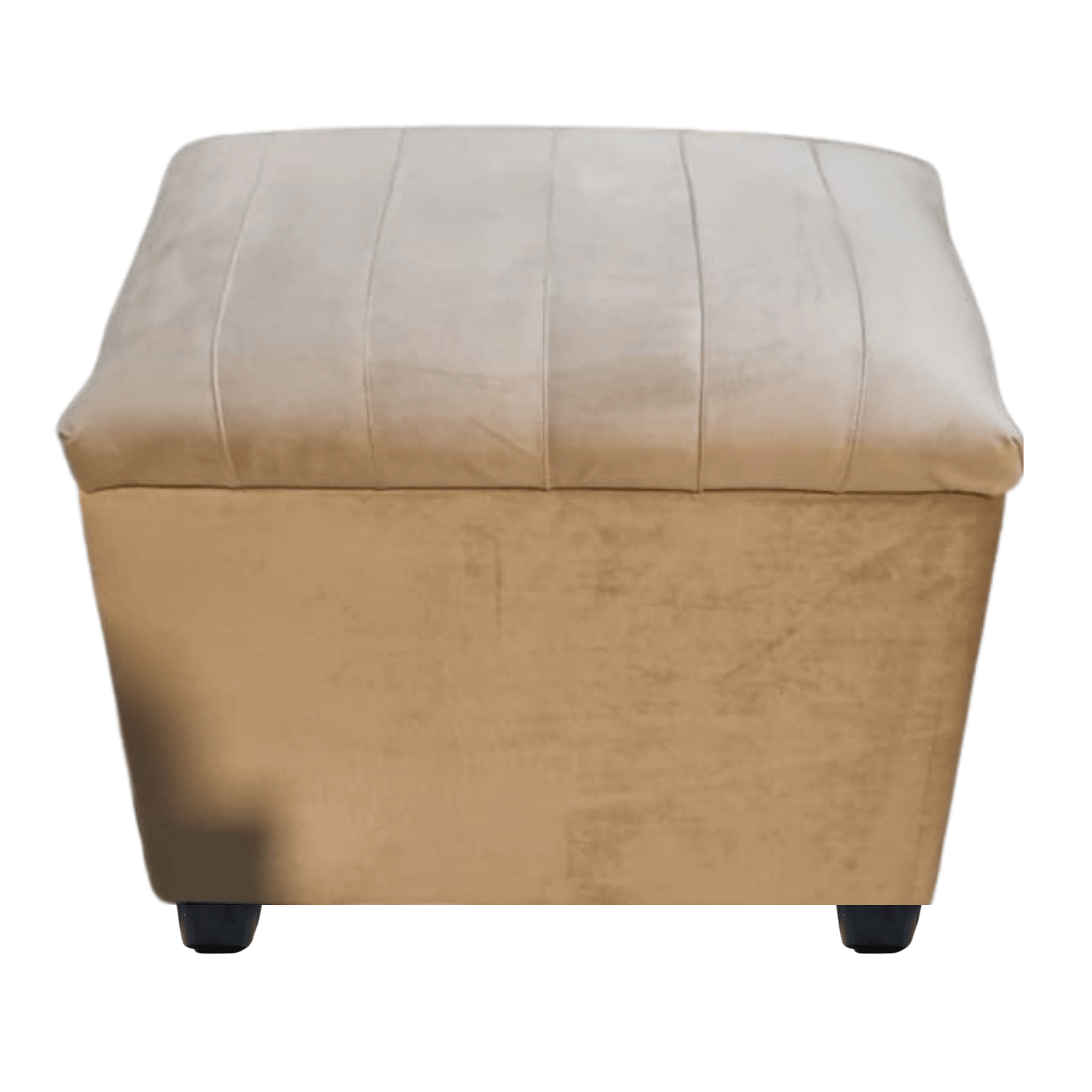 BANQUETA MUEBLES RIMAR BEIGE BAUL LINEAL FELPA 60X40X50X40 - 4