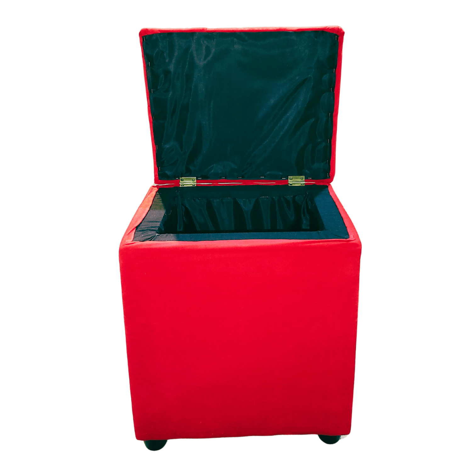 POUF MUEBLES RIMAR ROJO BAUL CAPITONE DIAMANTE FELPA 40X33X50X40 - 6