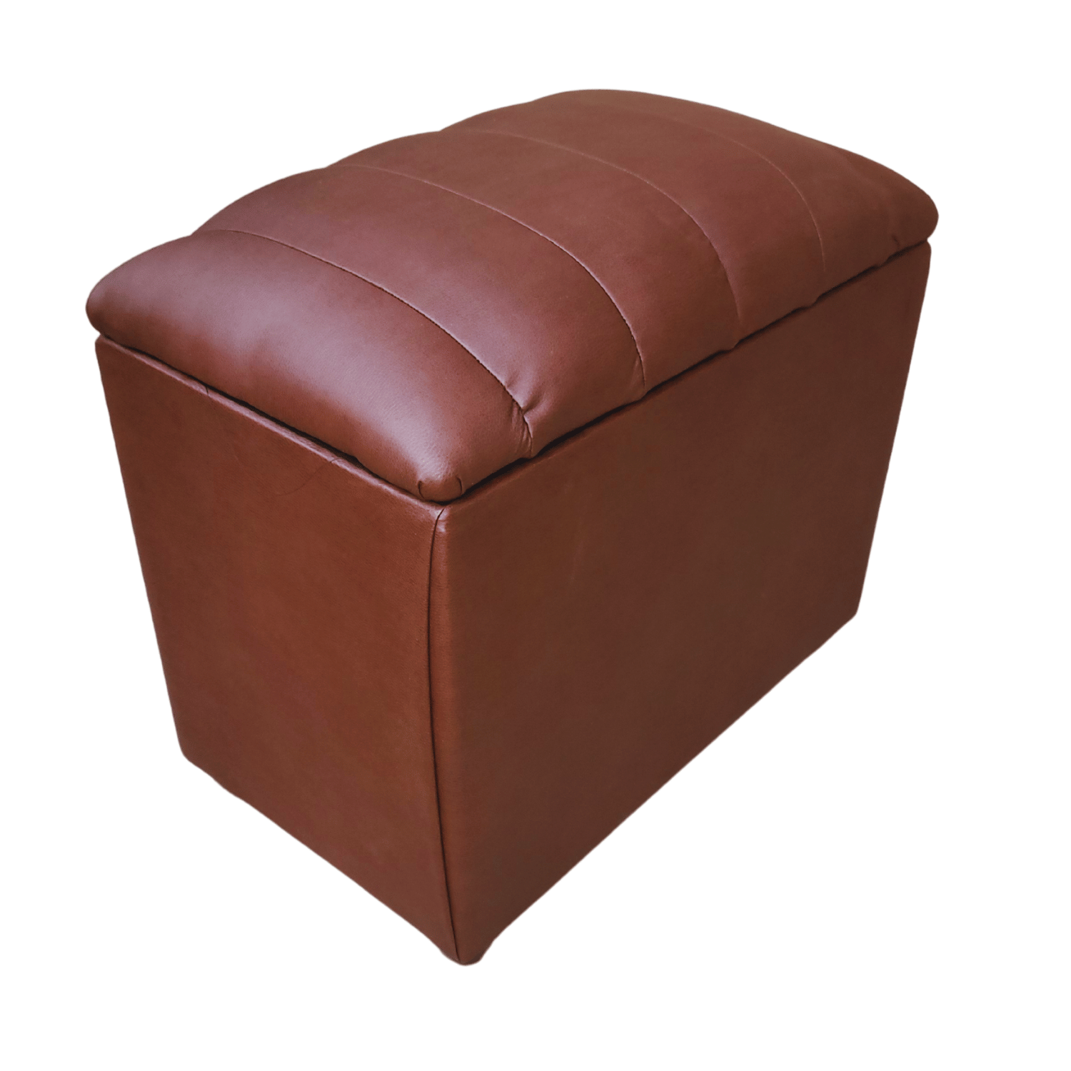 BANQUETA MUEBLES RIMAR CHOCOLATE BAUL TUBULAR ECO CUERO 60X40X50X40 - 2