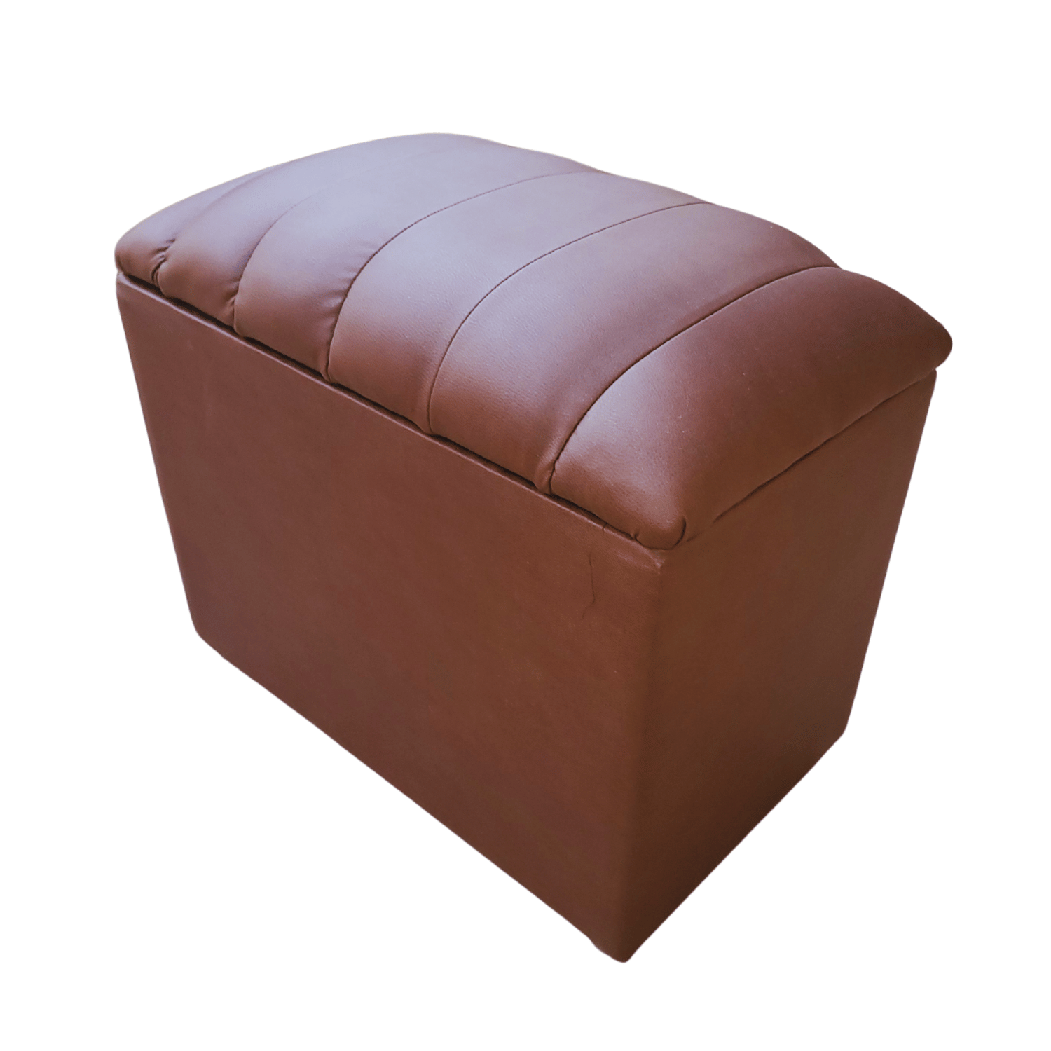 BANQUETA MUEBLES RIMAR CHOCOLATE BAUL TUBULAR ECO CUERO 60X40X50X40 - 3
