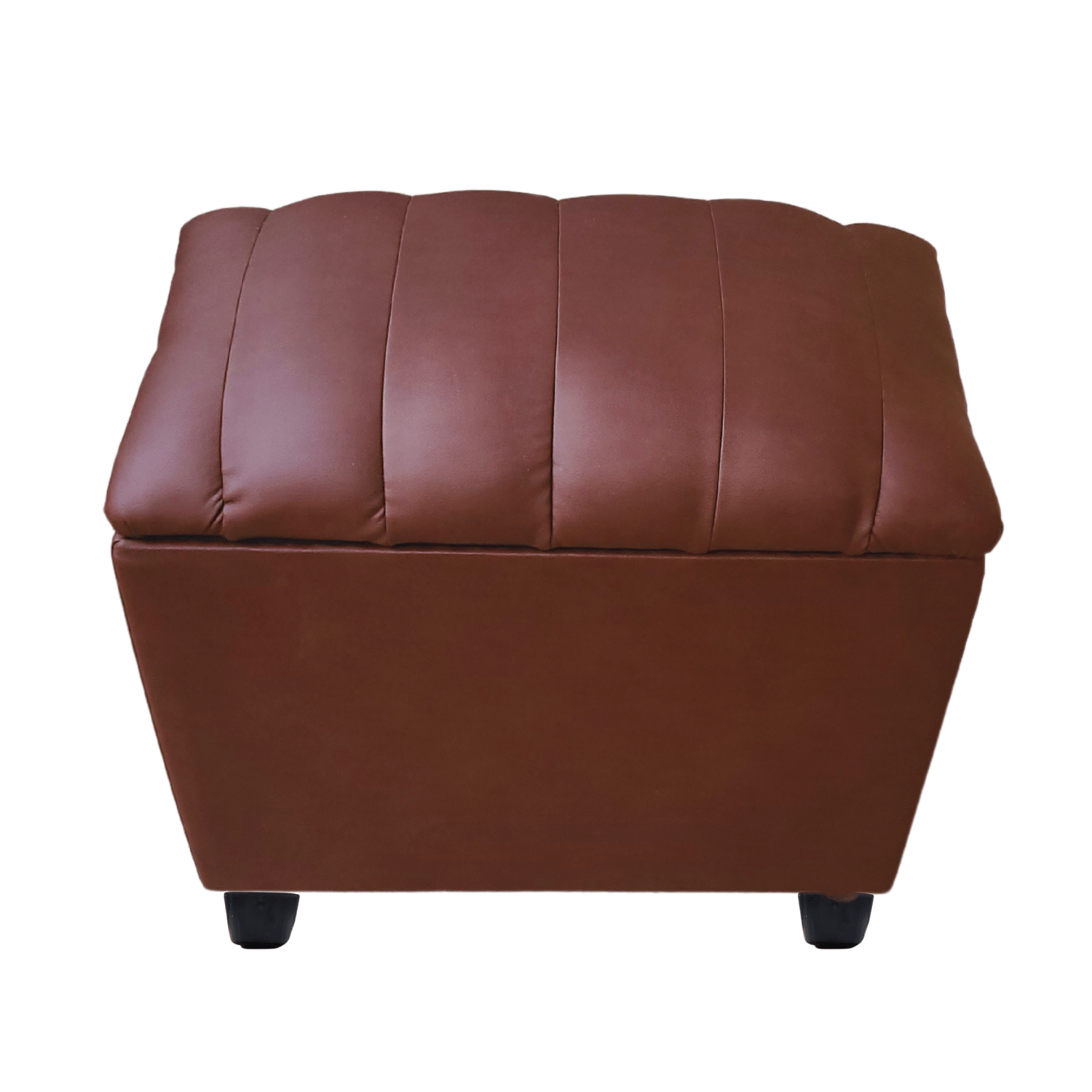 BANQUETA MUEBLES RIMAR CHOCOLATE BAUL TUBULAR ECO CUERO 60X40X50X40 - 4