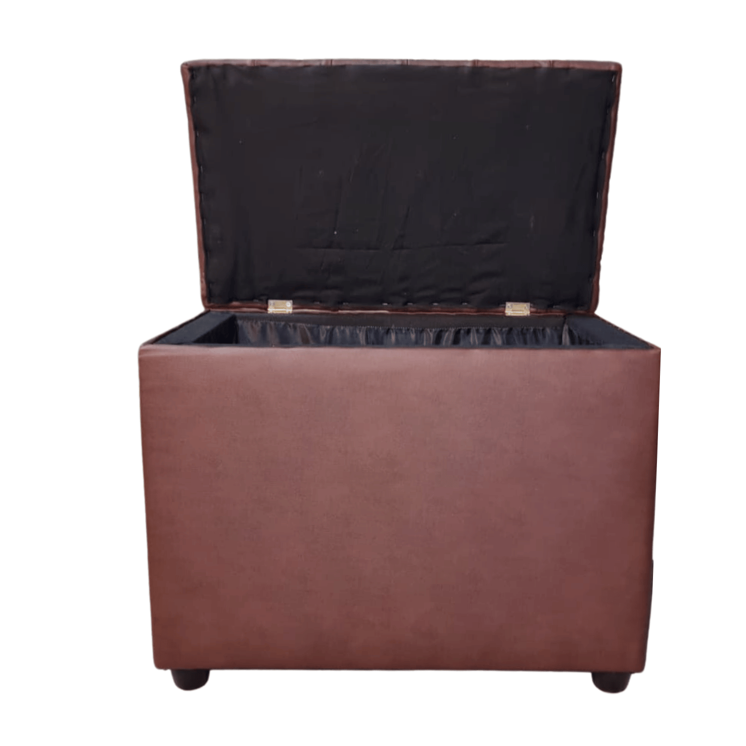 BANQUETA MUEBLES RIMAR CHOCOLATE BAUL TUBULAR ECO CUERO 60X40X50X40 - 5