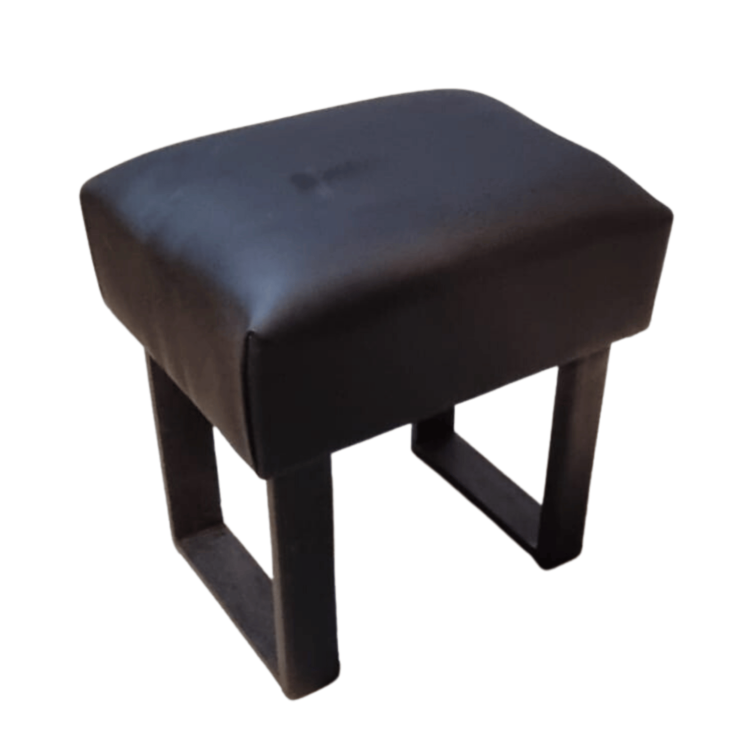 BANQUETA MUEBLES RIMAR NEGRO LISA ECO CUERO 40X30X40 - 2