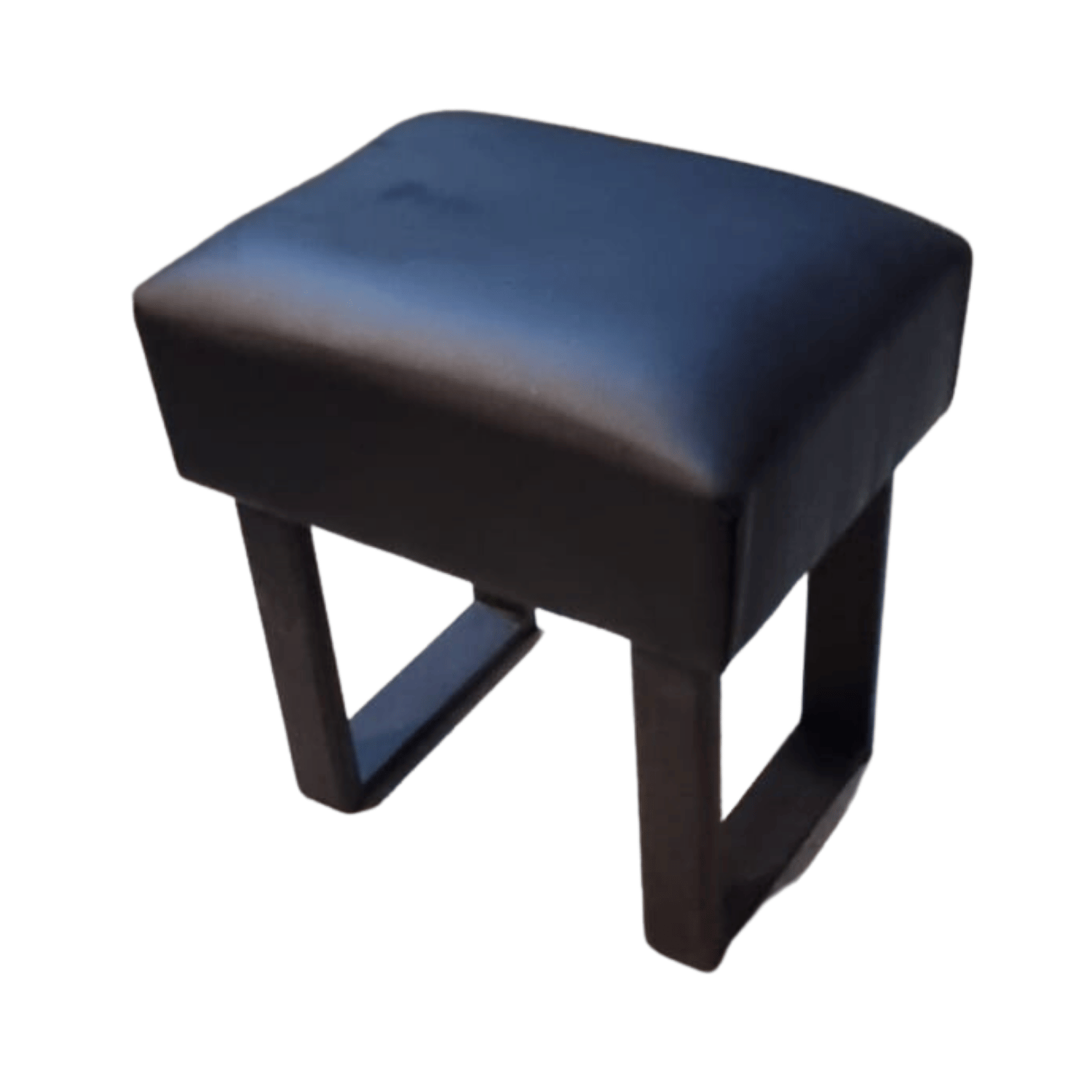 BANQUETA MUEBLES RIMAR NEGRO LISA ECO CUERO 40X30X40 - 3