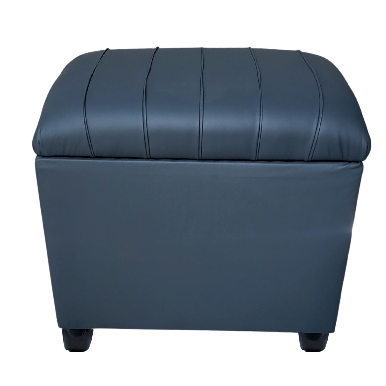 BANQUETA MUEBLES RIMAR GRIS BAUL TUBULAR ECO CUERO 60X40X50X40 - 1