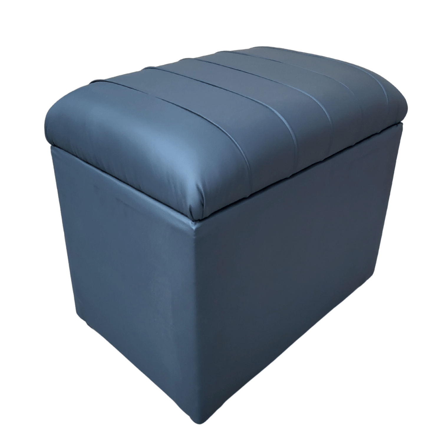 BANQUETA MUEBLES RIMAR GRIS BAUL TUBULAR ECO CUERO 60X40X50X40 - 2