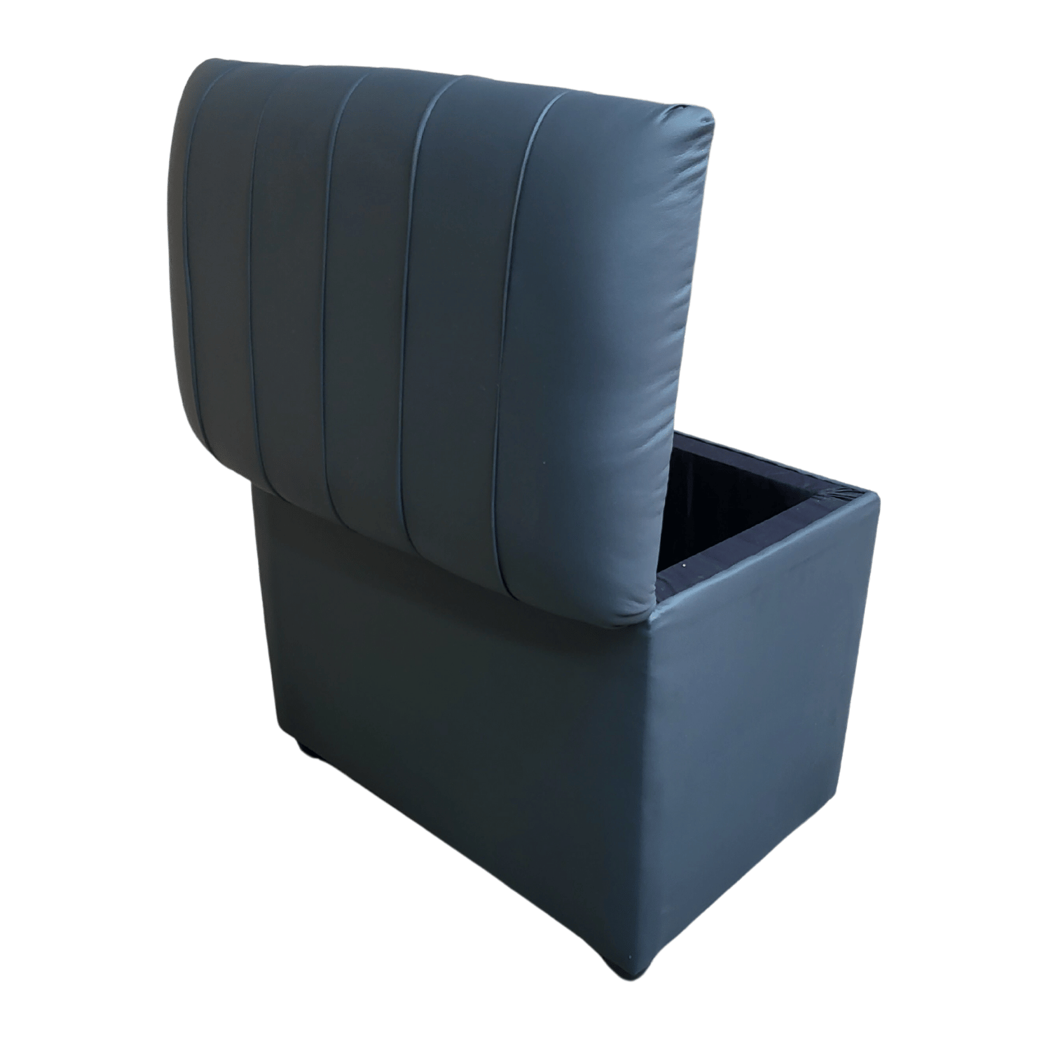 BANQUETA MUEBLES RIMAR GRIS BAUL TUBULAR ECO CUERO 60X40X50X40 - 6