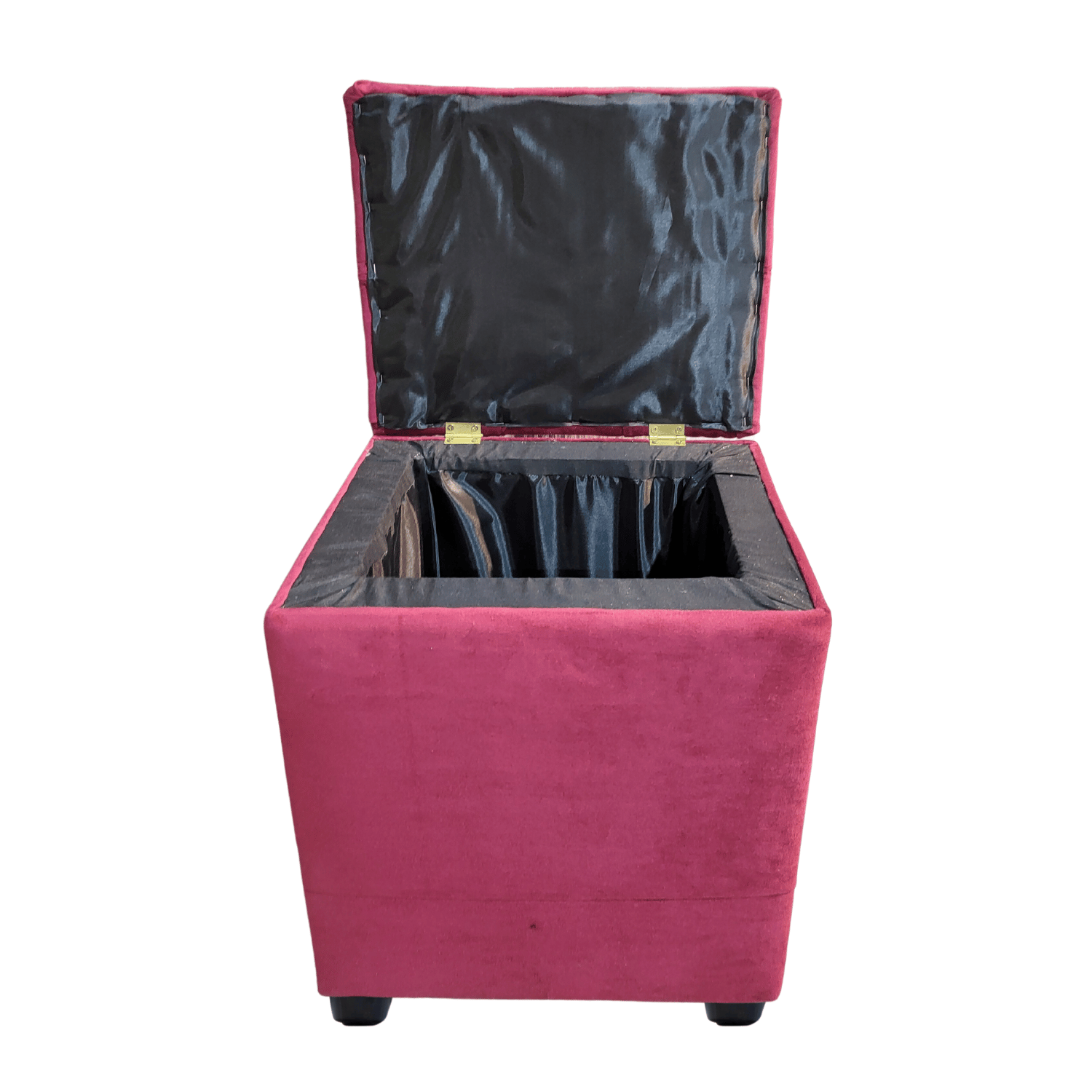 POUF MUEBLES RIMAR BURDEO BAUL CAPITONE DIAMANTE FELPA 40X33X50X40 - 6