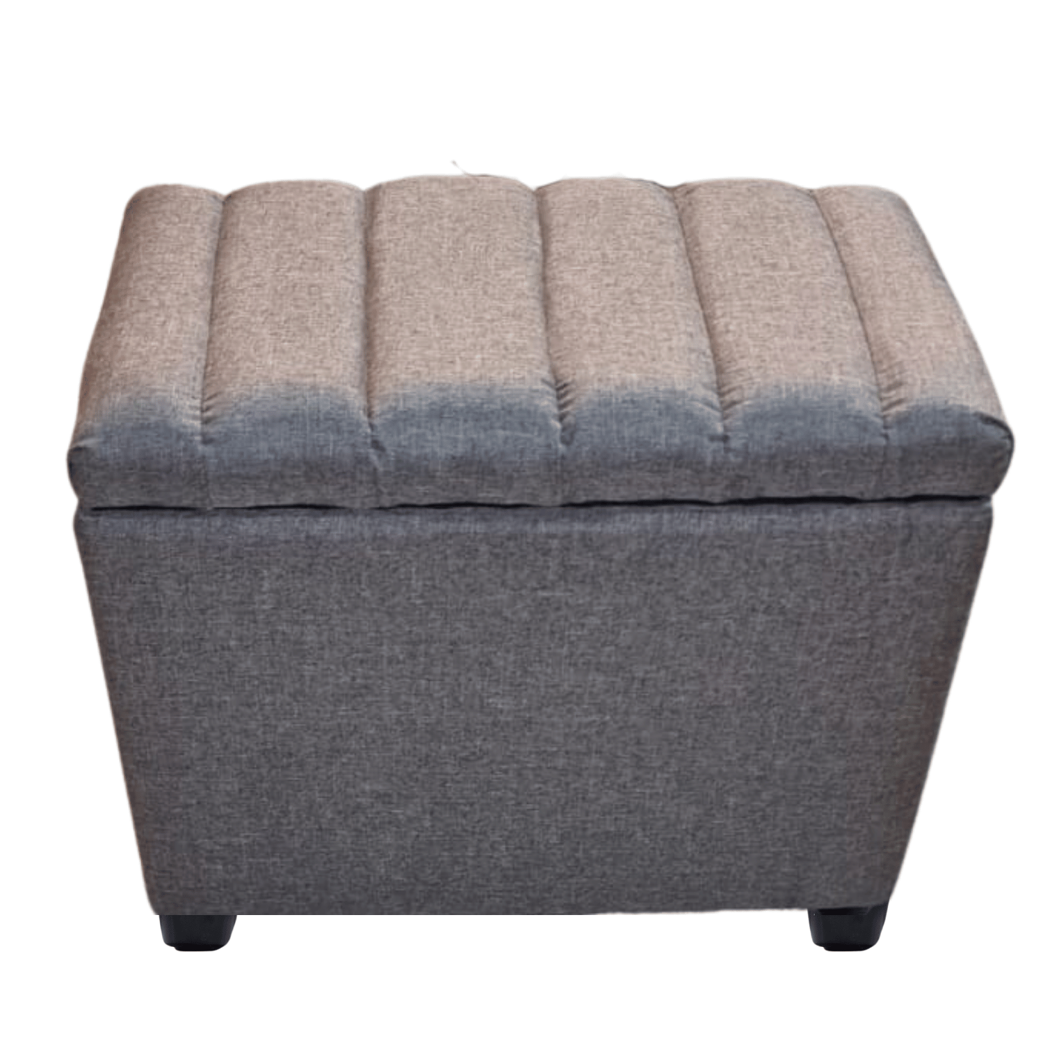BANQUETA MUEBLES RIMAR GRIS BAUL TUBULAR LINO 60X40X50X40 - 1