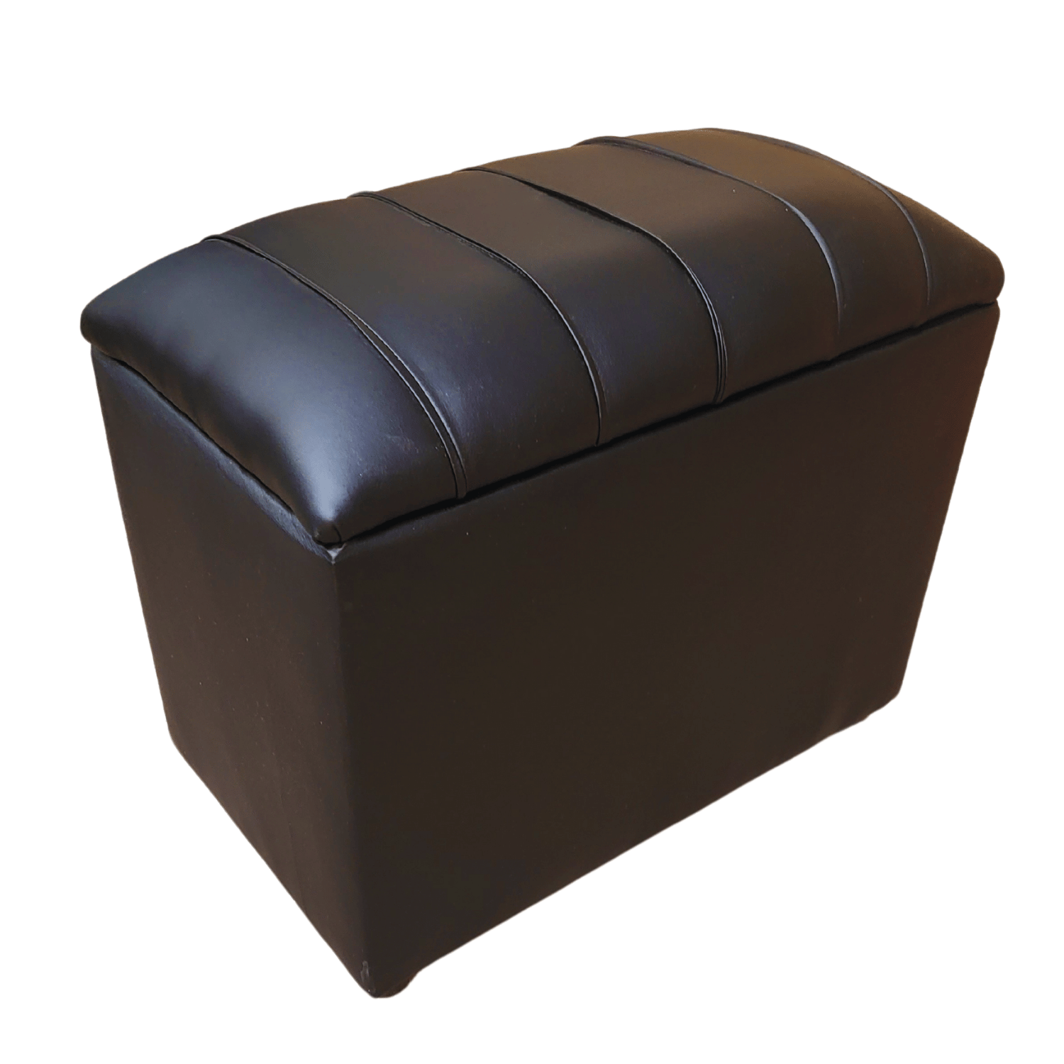 BANQUETA MUEBLES RIMAR NEGRO BAUL TUBULAR ECO CUERO 60X40X50X40 - 2