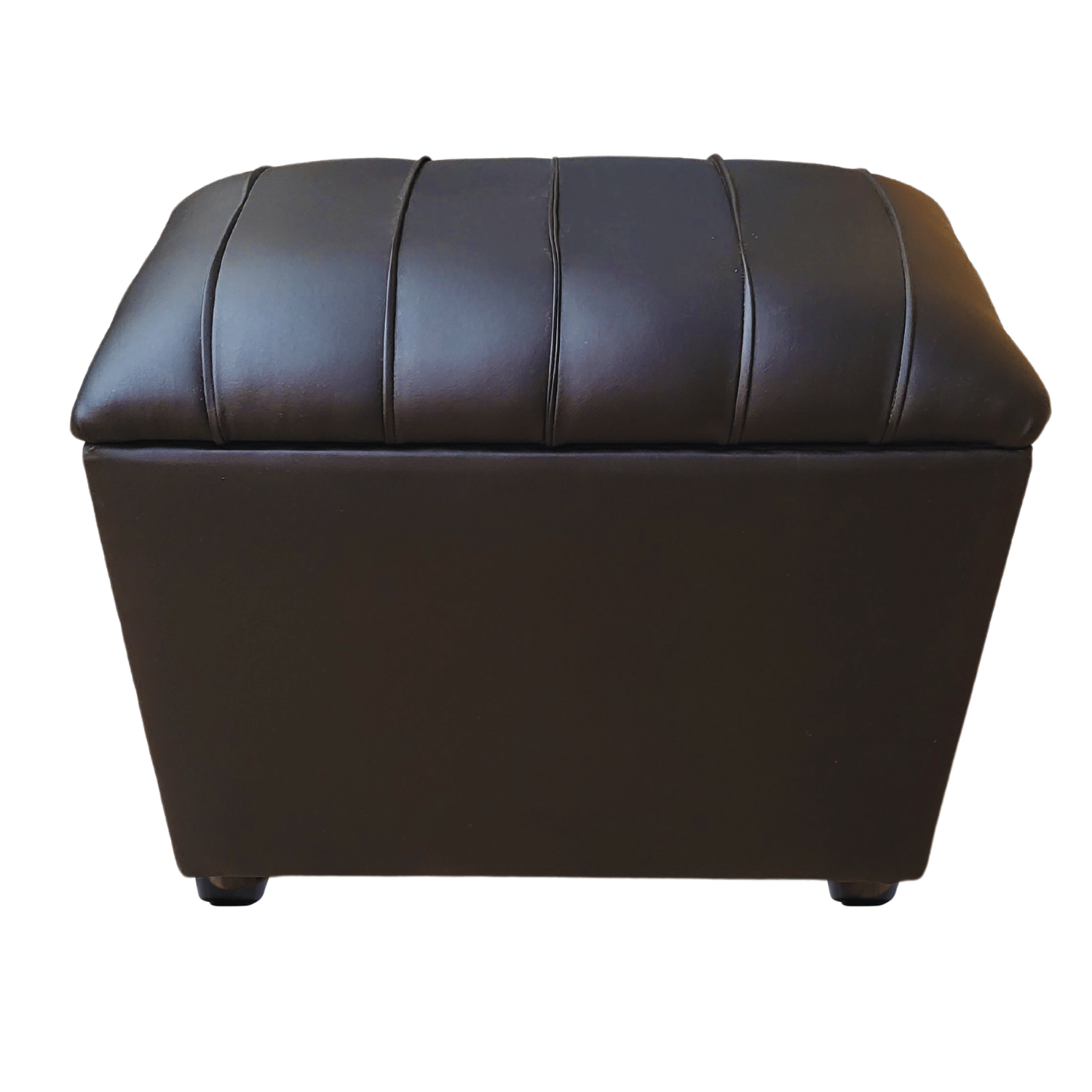 BANQUETA MUEBLES RIMAR NEGRO BAUL TUBULAR ECO CUERO 60X40X50X40 - 4