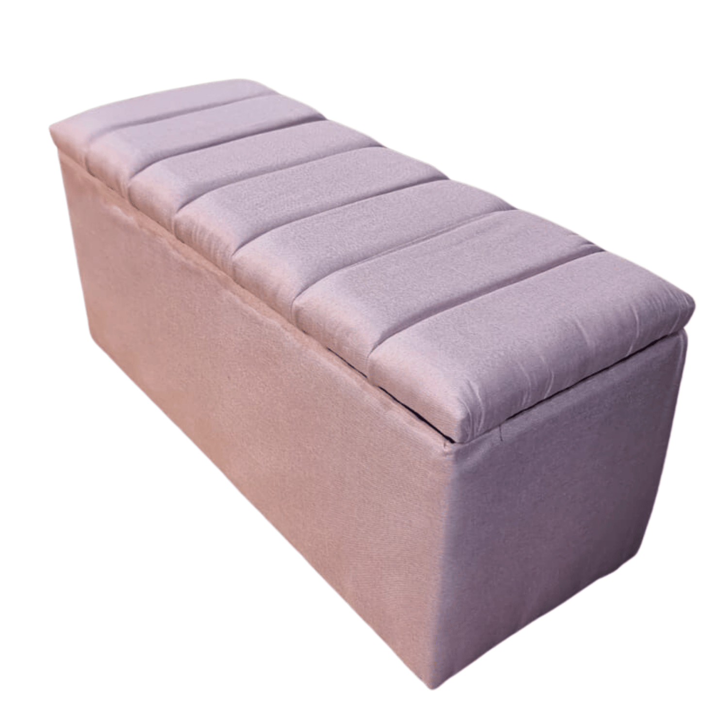 BANQUETA MUEBLES RIMAR PALO ROSA BAUL TUBULAR LINO 105X40X50 - 3