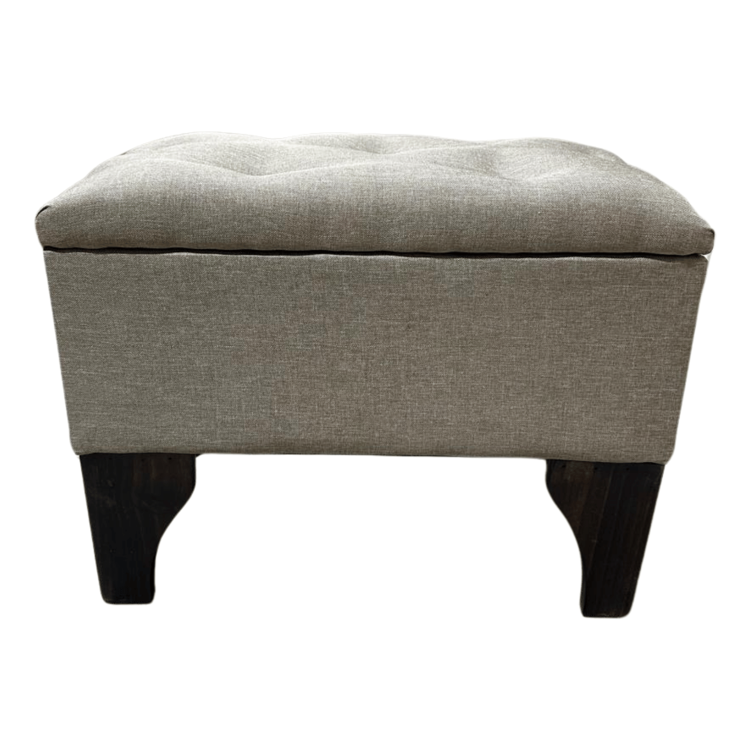 BANQUETA MUEBLES RIMAR CANELA BAUL BOTONE LINO 60X40X45X20 - 4