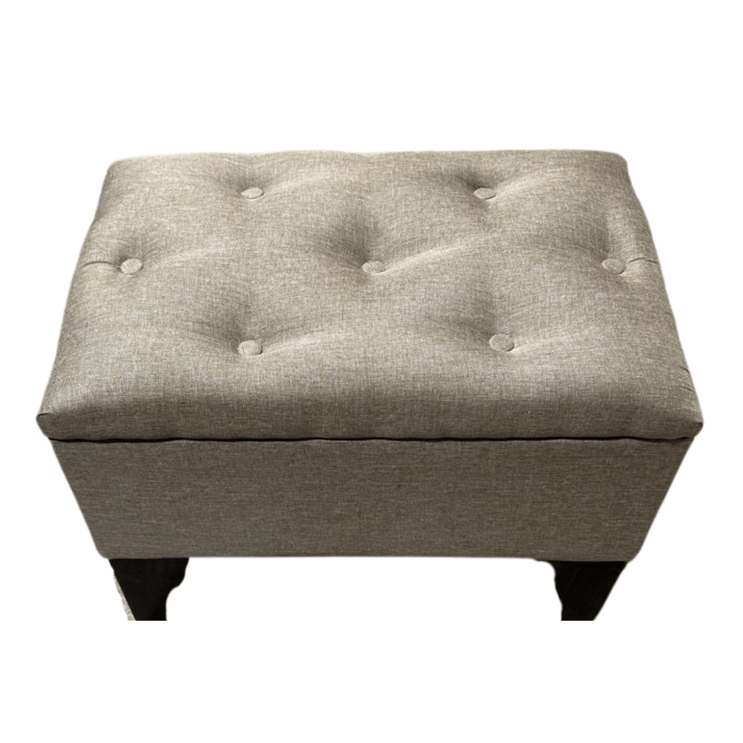 BANQUETA MUEBLES RIMAR CANELA BAUL BOTONE LINO 60X40X45X20 - 6