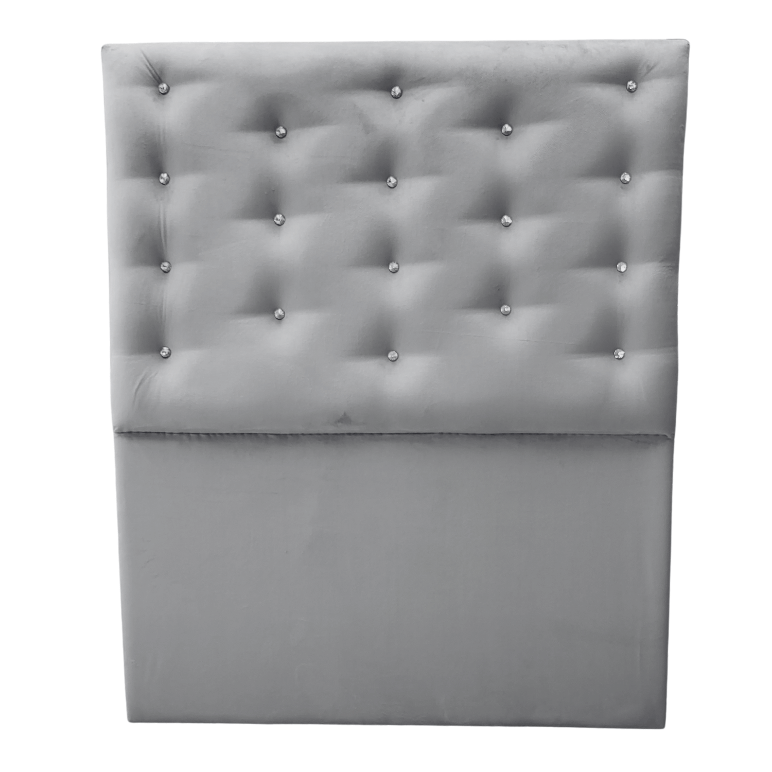 RESPALDO MUEBLES RIMAR A PISO DIAMANTE 1 PLAZA FELPA GRIS CLARO - 4