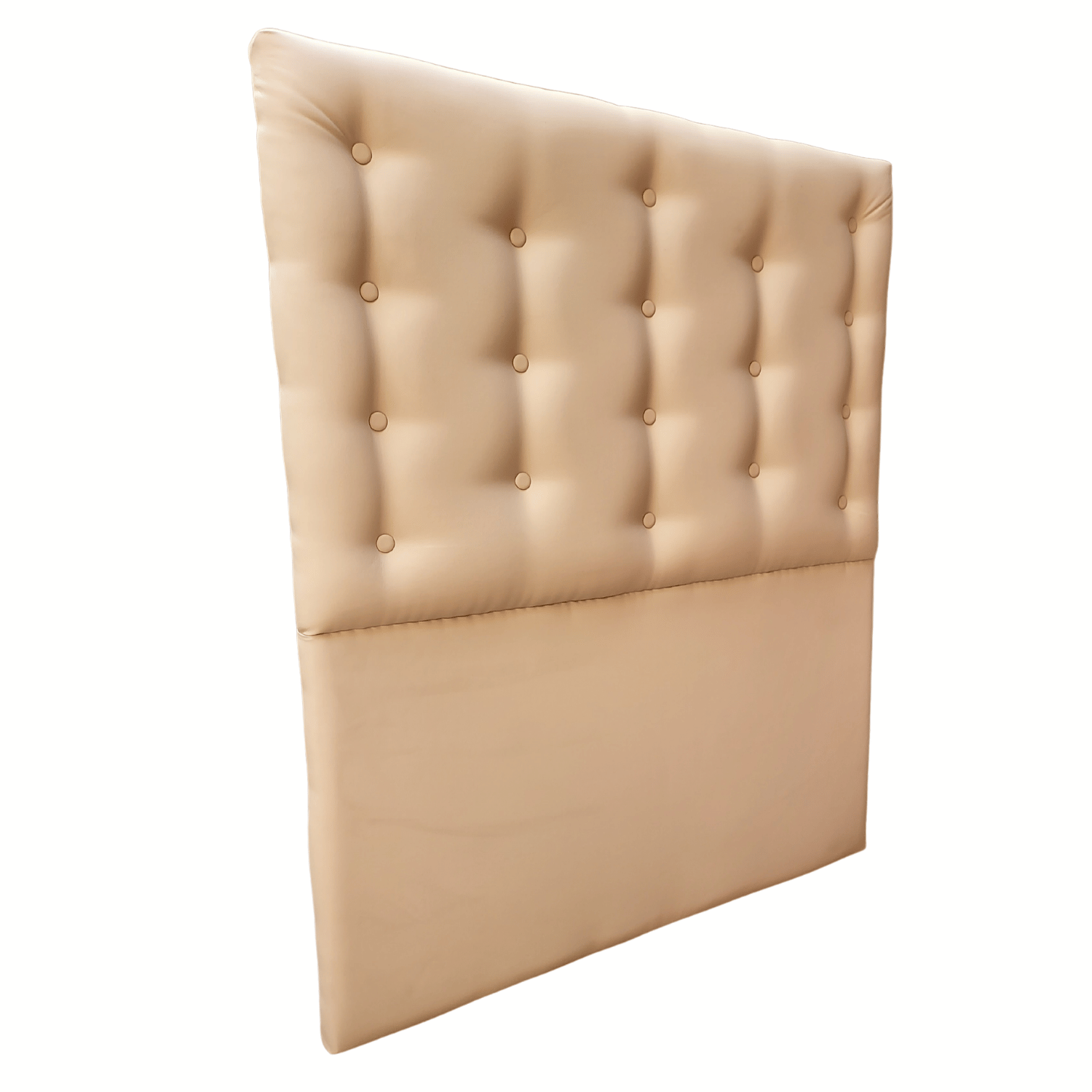 RESPALDO MUEBLES RIMAR A PISO 1 PLAZA ECO CUERO BEIGE - 2