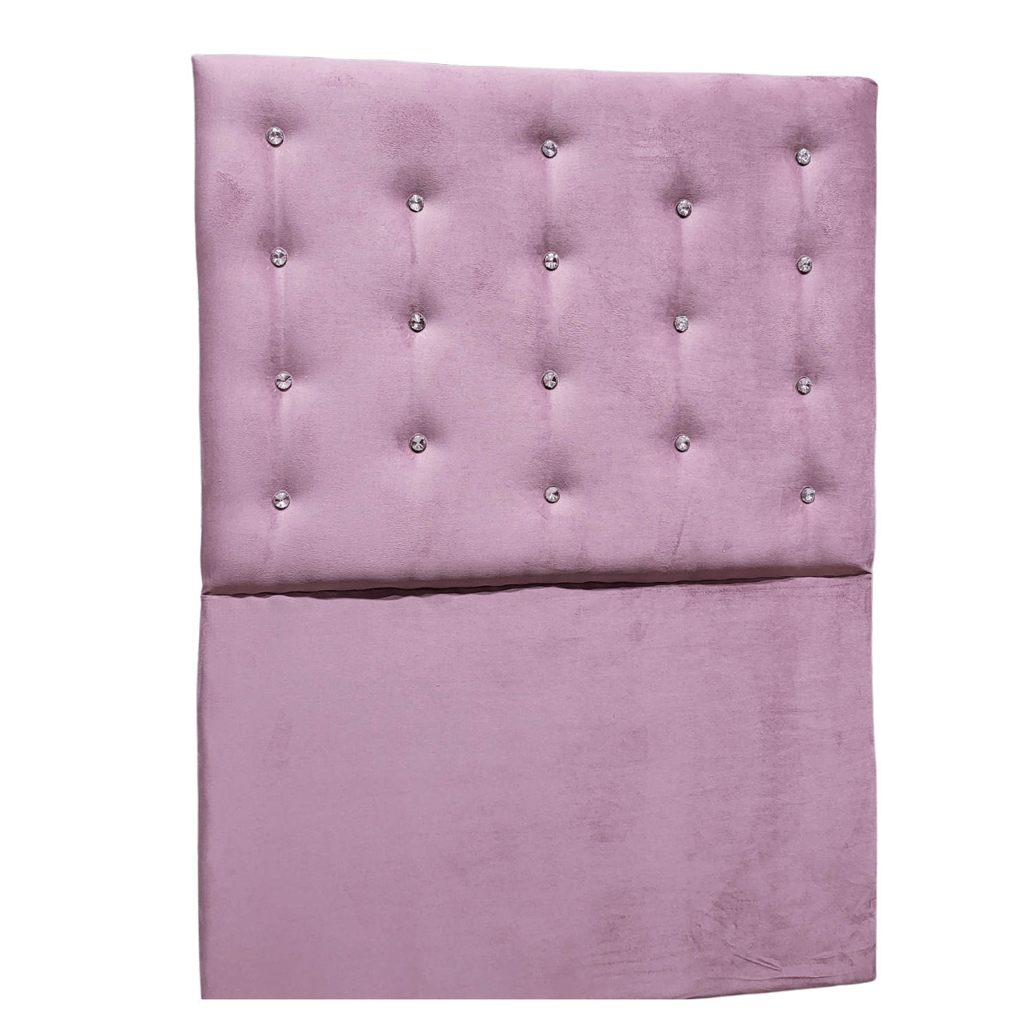 RESPALDO MUEBLES RIMAR A PISO DIAMANTE 1 PLAZA FELPA PALO ROSA - 1