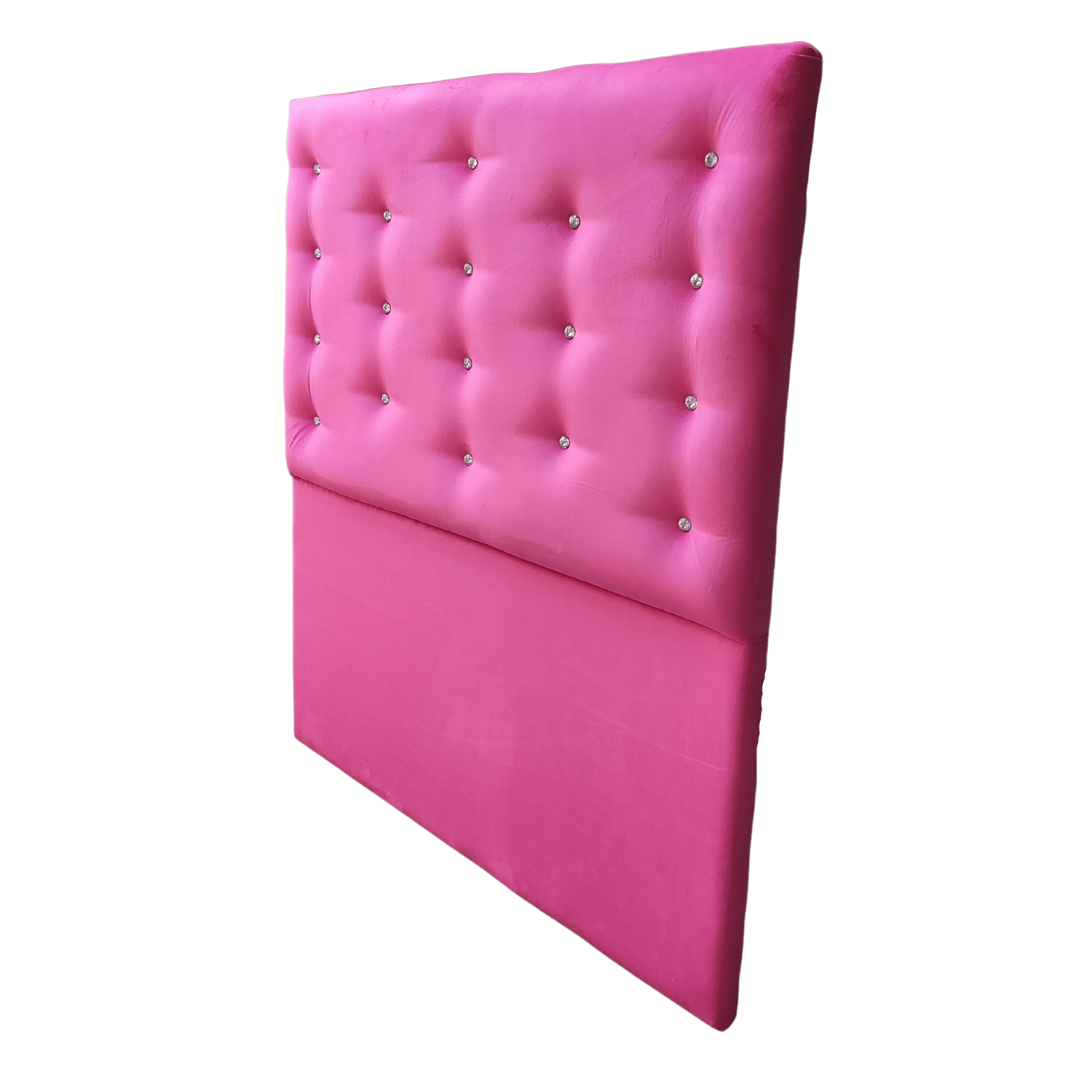 RESPALDO MUEBLES RIMAR A PISO DIAMANTE 1 PLAZA FELPA FUCSIA - 3