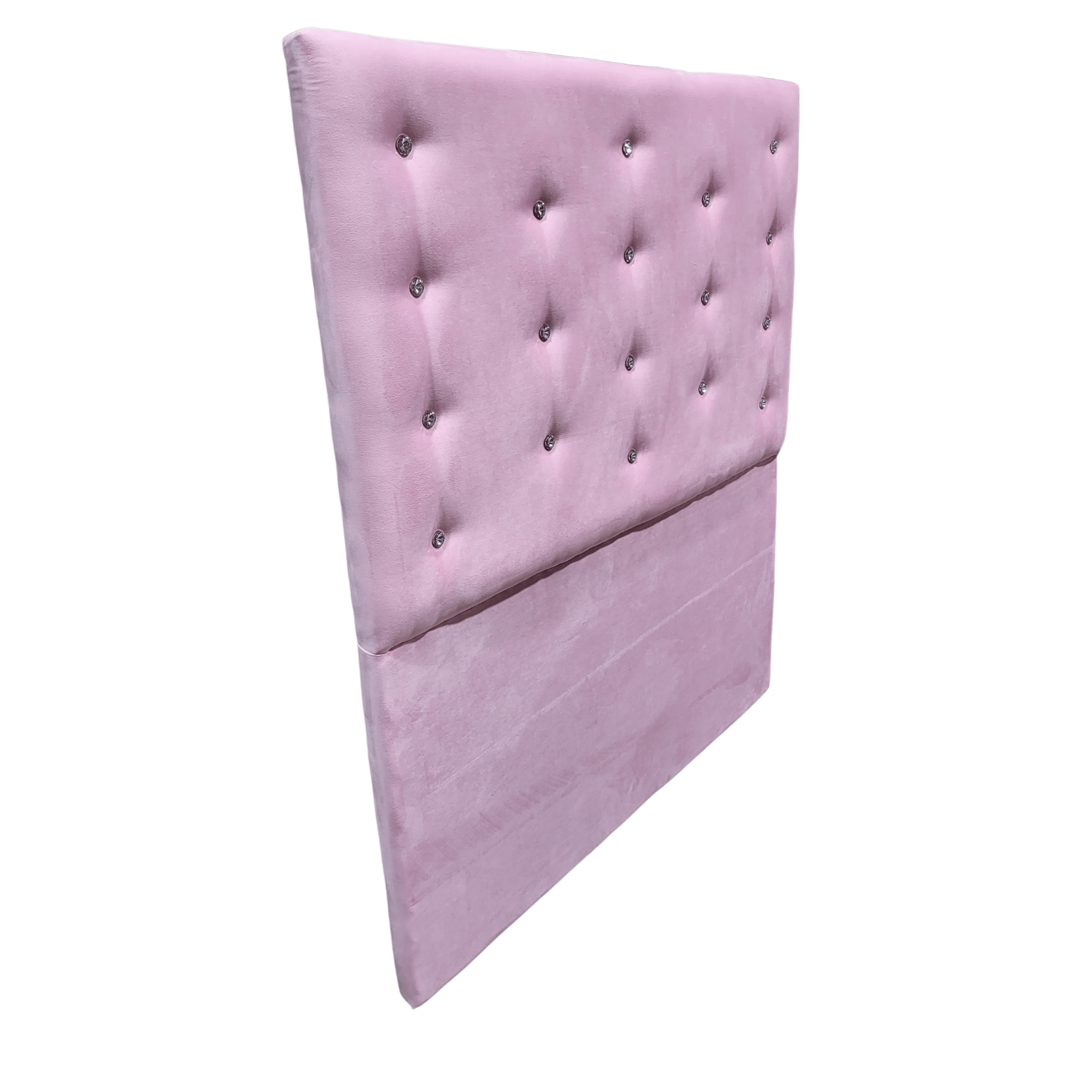 RESPALDO MUEBLES RIMAR A PISO DIAMANTE 1 PLAZA FELPA ROSA PASTEL - 2