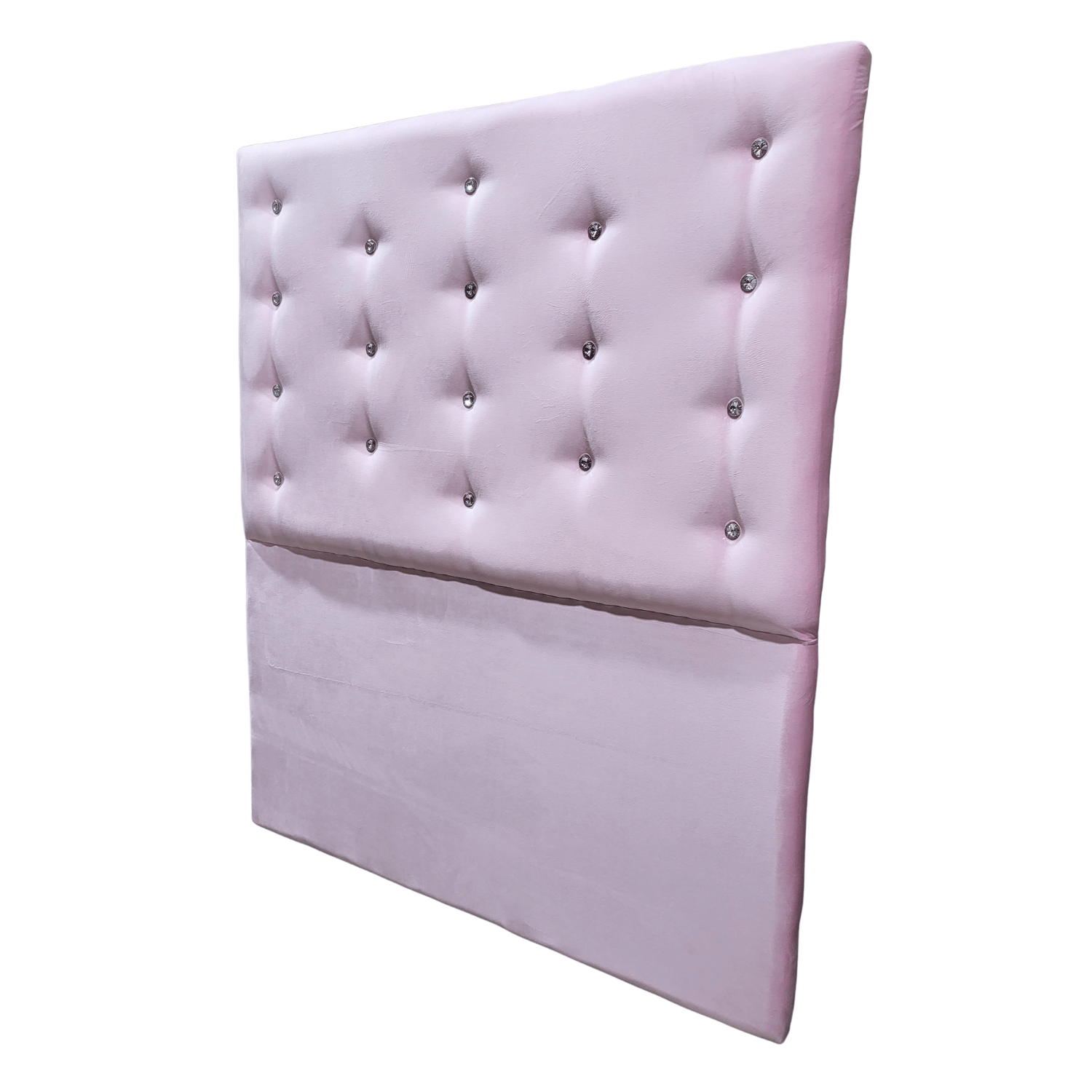 RESPALDO MUEBLES RIMAR A PISO DIAMANTE 1 PLAZA FELPA ROSA PASTEL - 3
