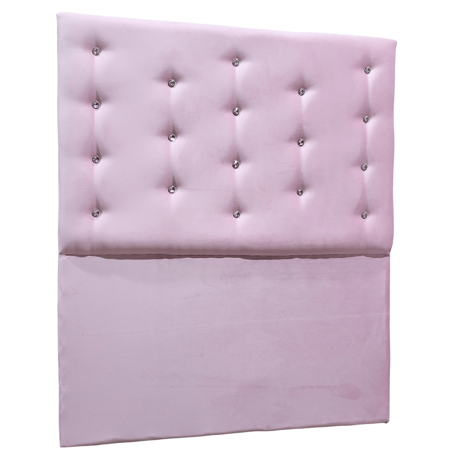 RESPALDO MUEBLES RIMAR A PISO DIAMANTE 1 PLAZA FELPA ROSA PASTEL - 4