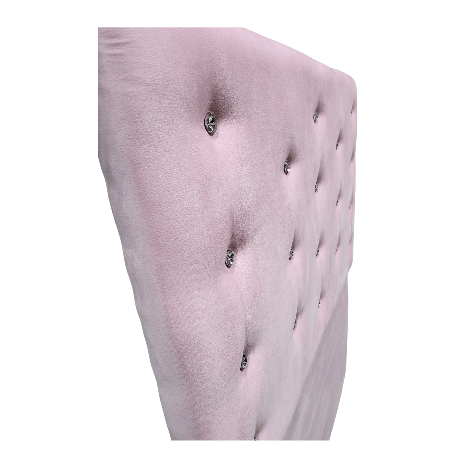 RESPALDO MUEBLES RIMAR A PISO DIAMANTE 1 PLAZA FELPA ROSA PASTEL - 5